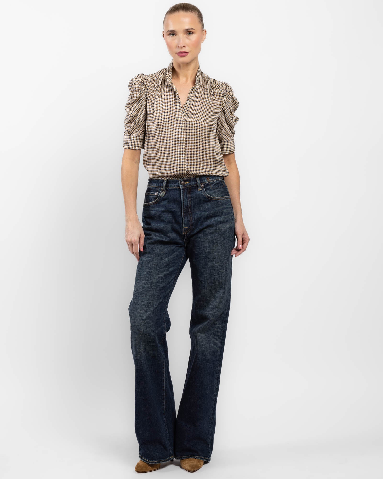 Houndstooth Gillian Blouse