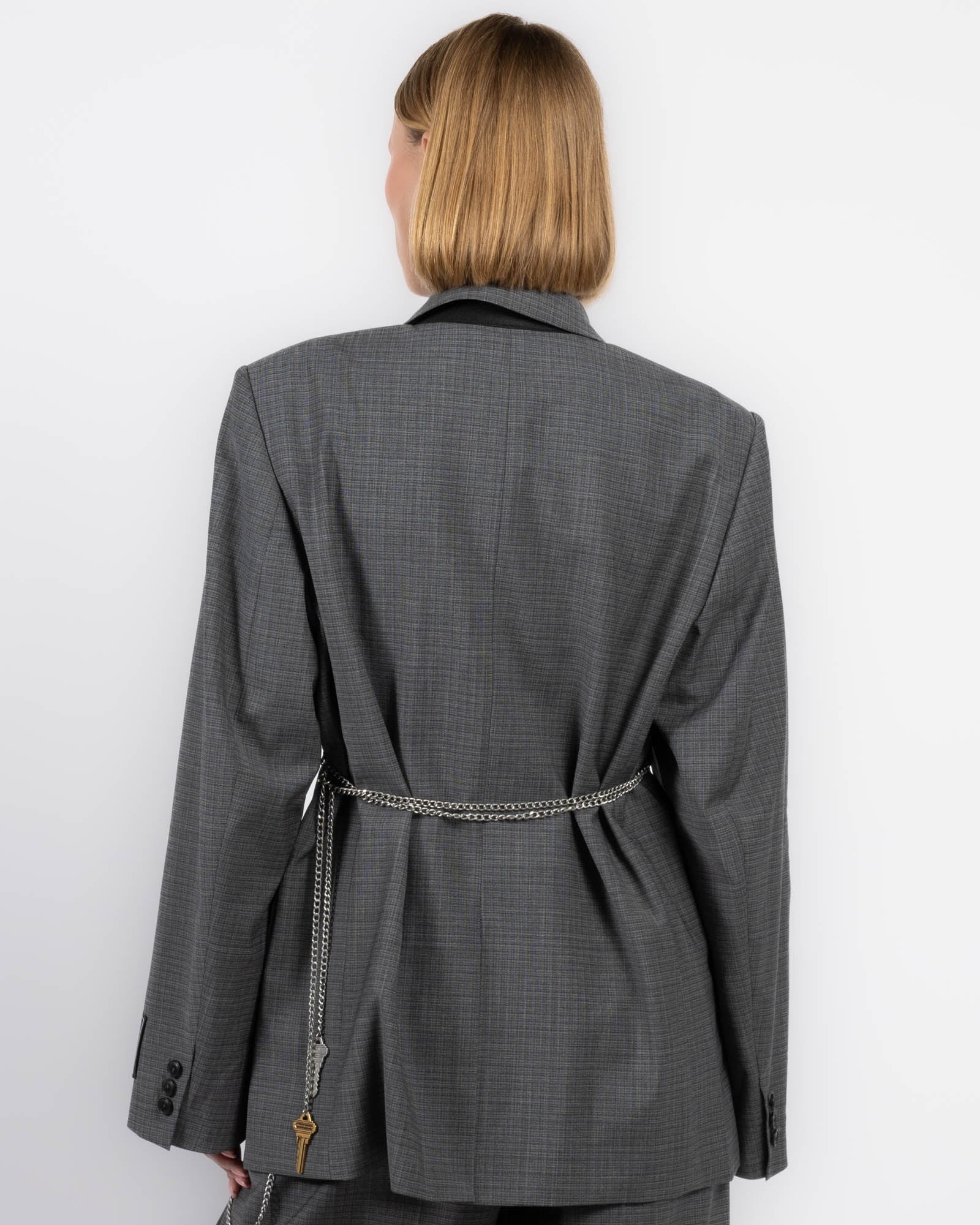 Tailored Blazer With Chain