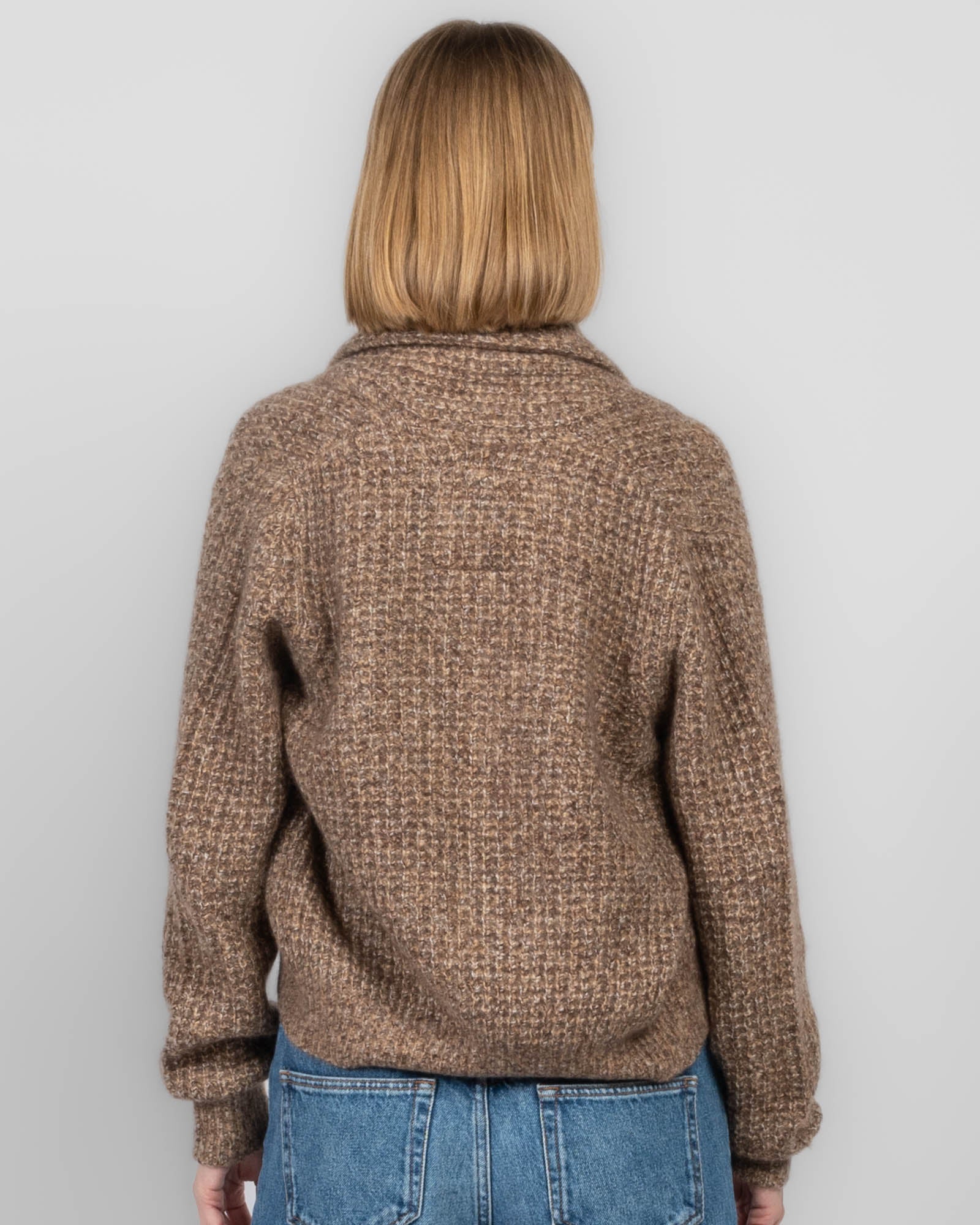 Mini Waffle Cardigan