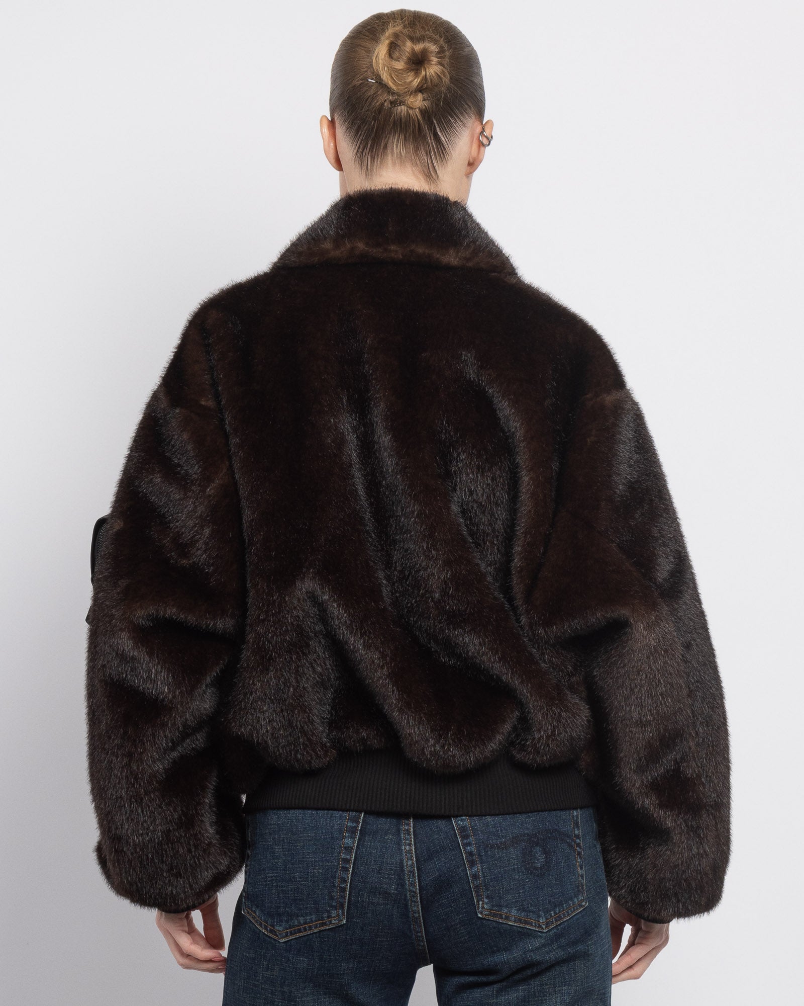 Faux Fur Bomber Jacket
