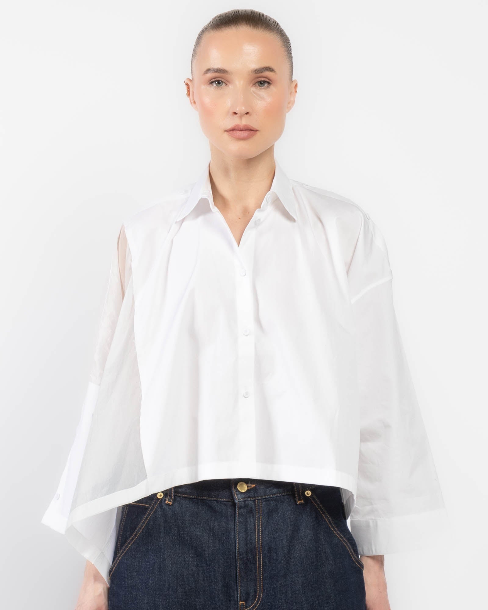 Oversized Open Sleeve Shirt