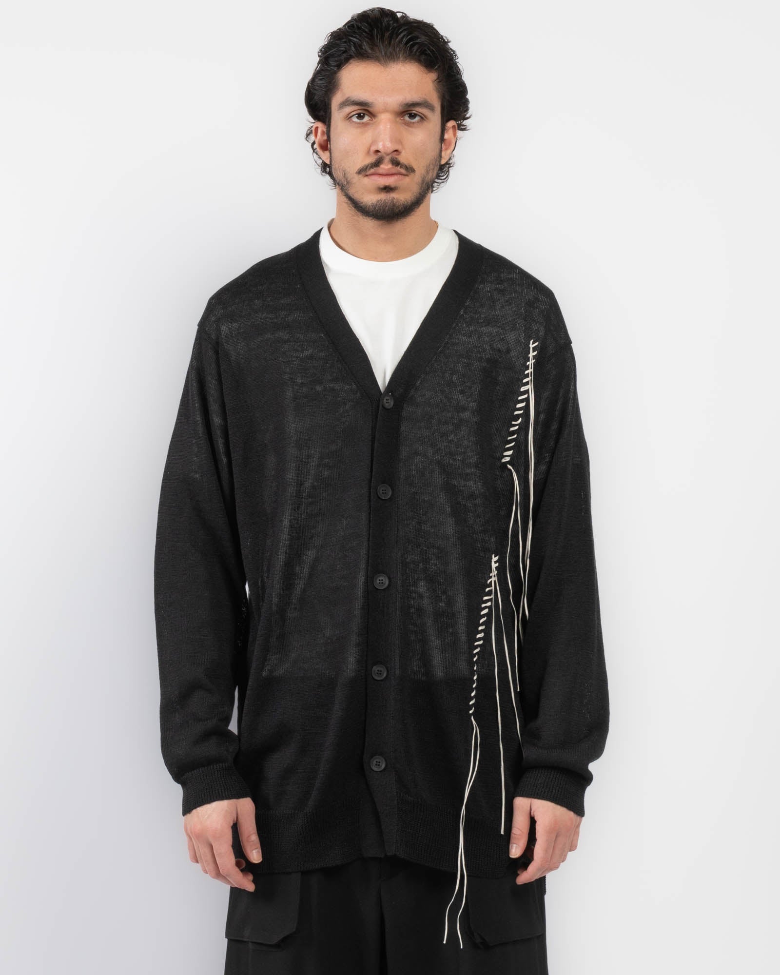 Embroidery V-Neck Cardigan