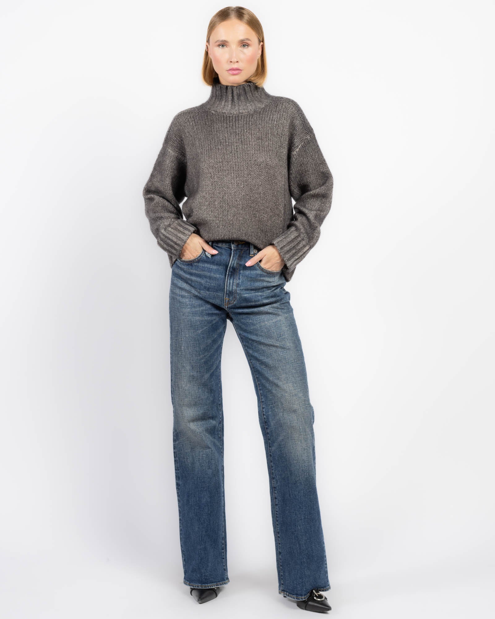 Pull à mailles fantaisie