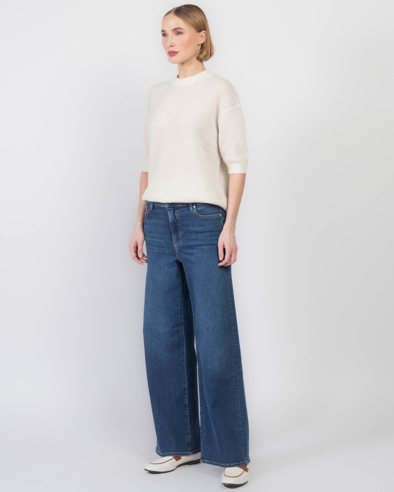 Slim Palazzo Jeans