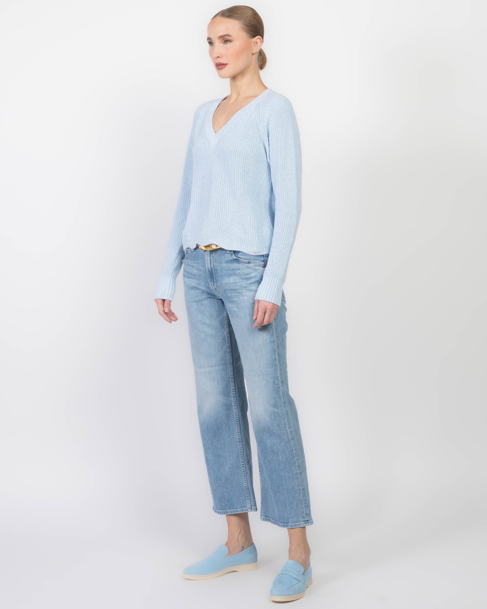 Shaker V-Neck Sweater