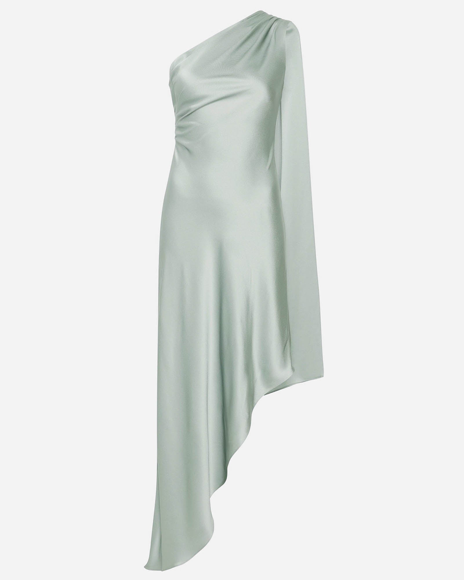 Satin One Shoulder Dress