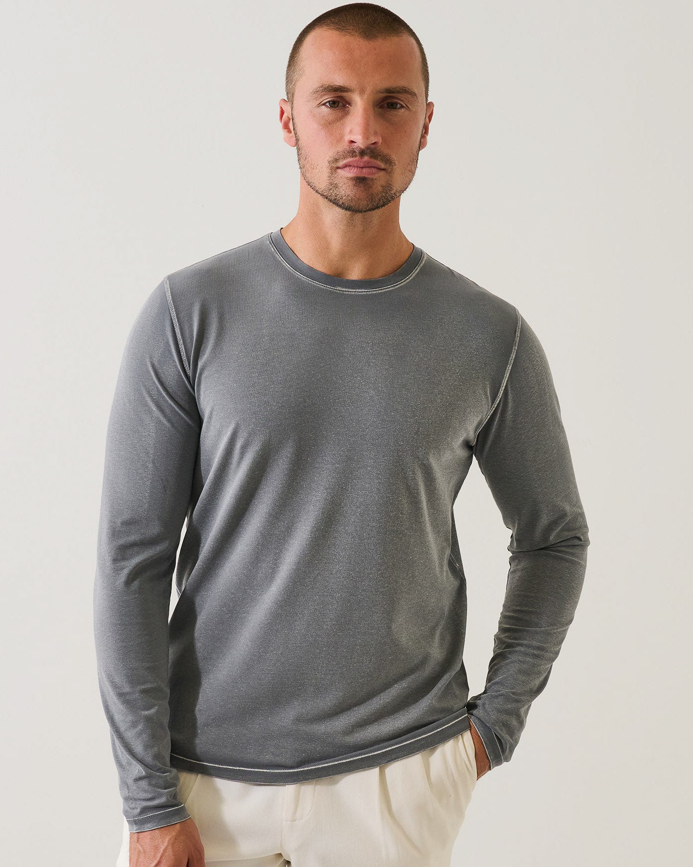 Long Vintage Crew Sweater