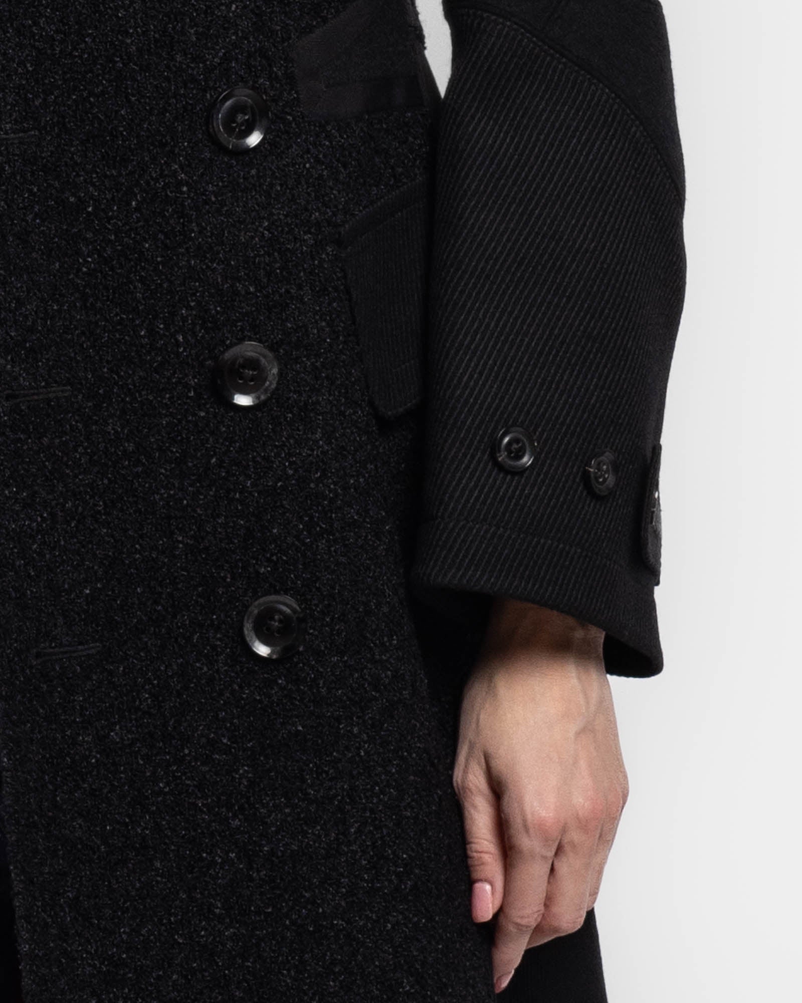 Double-Breasted Chesterfield Coat