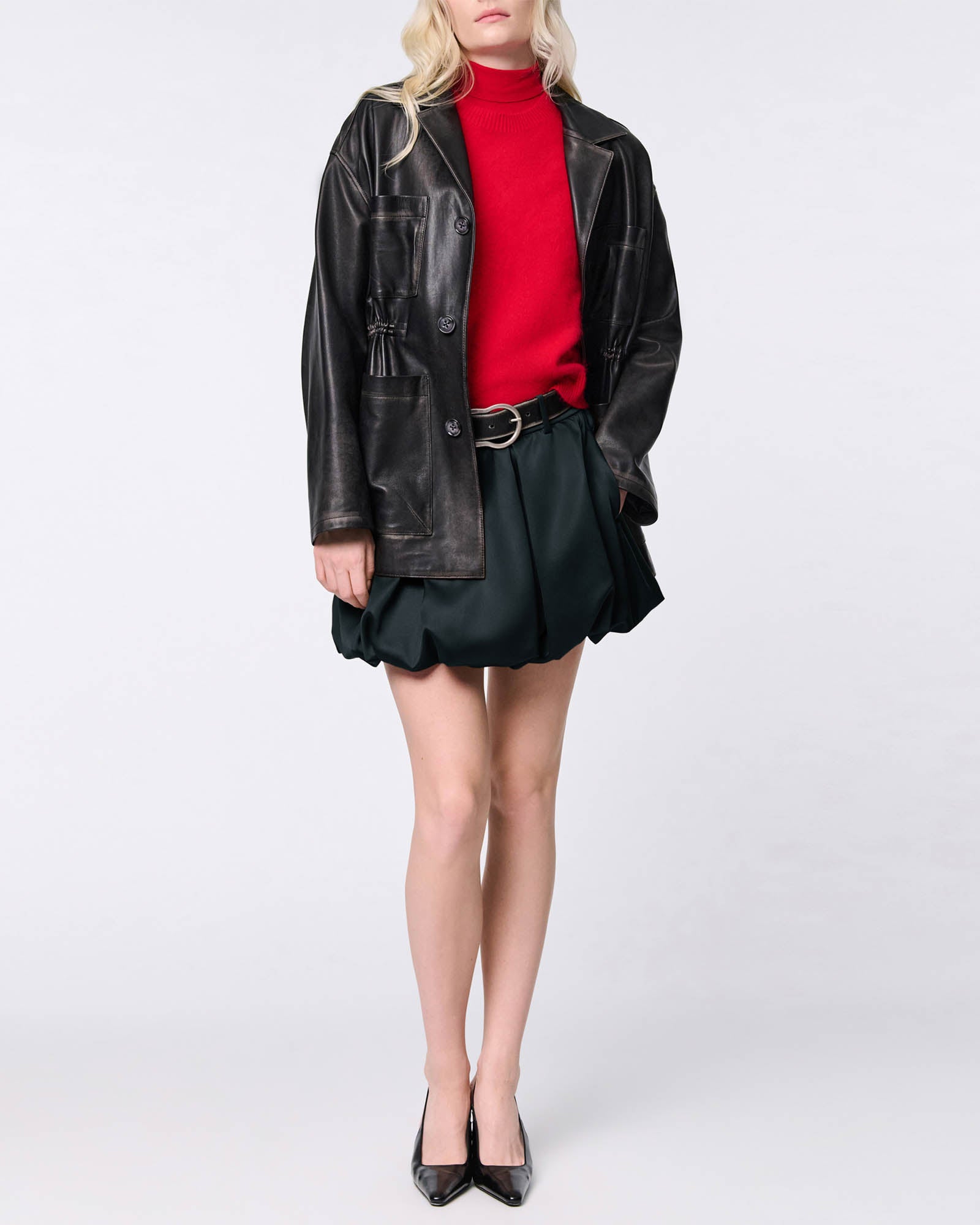 Shiny Statement Skirt