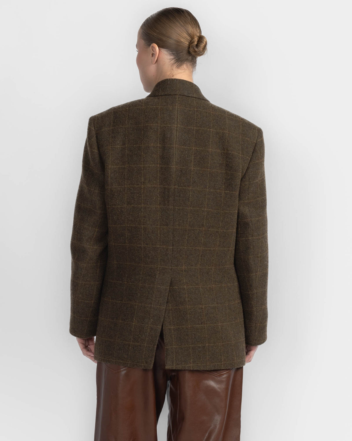 Oversized Check Blazer