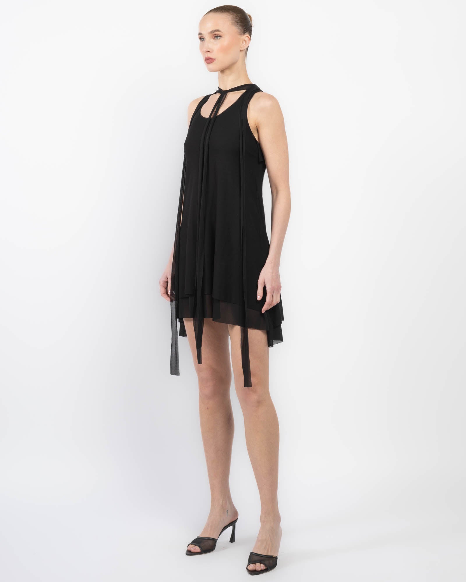 Short Sheer Tank Dress