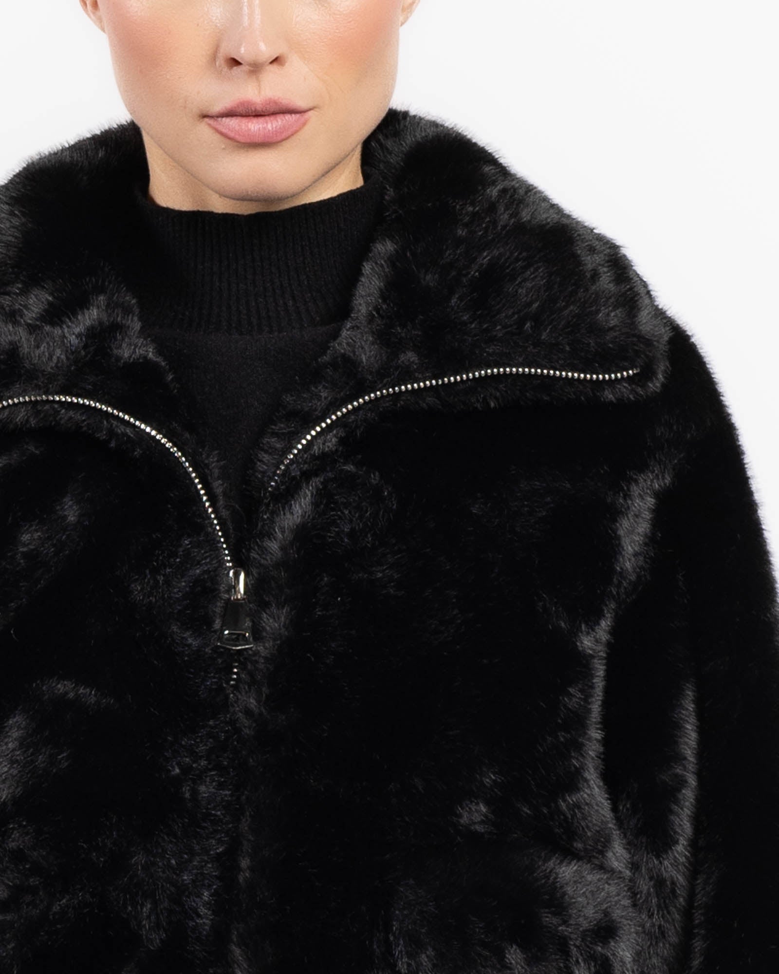 Faux Fur Bomber Jacket