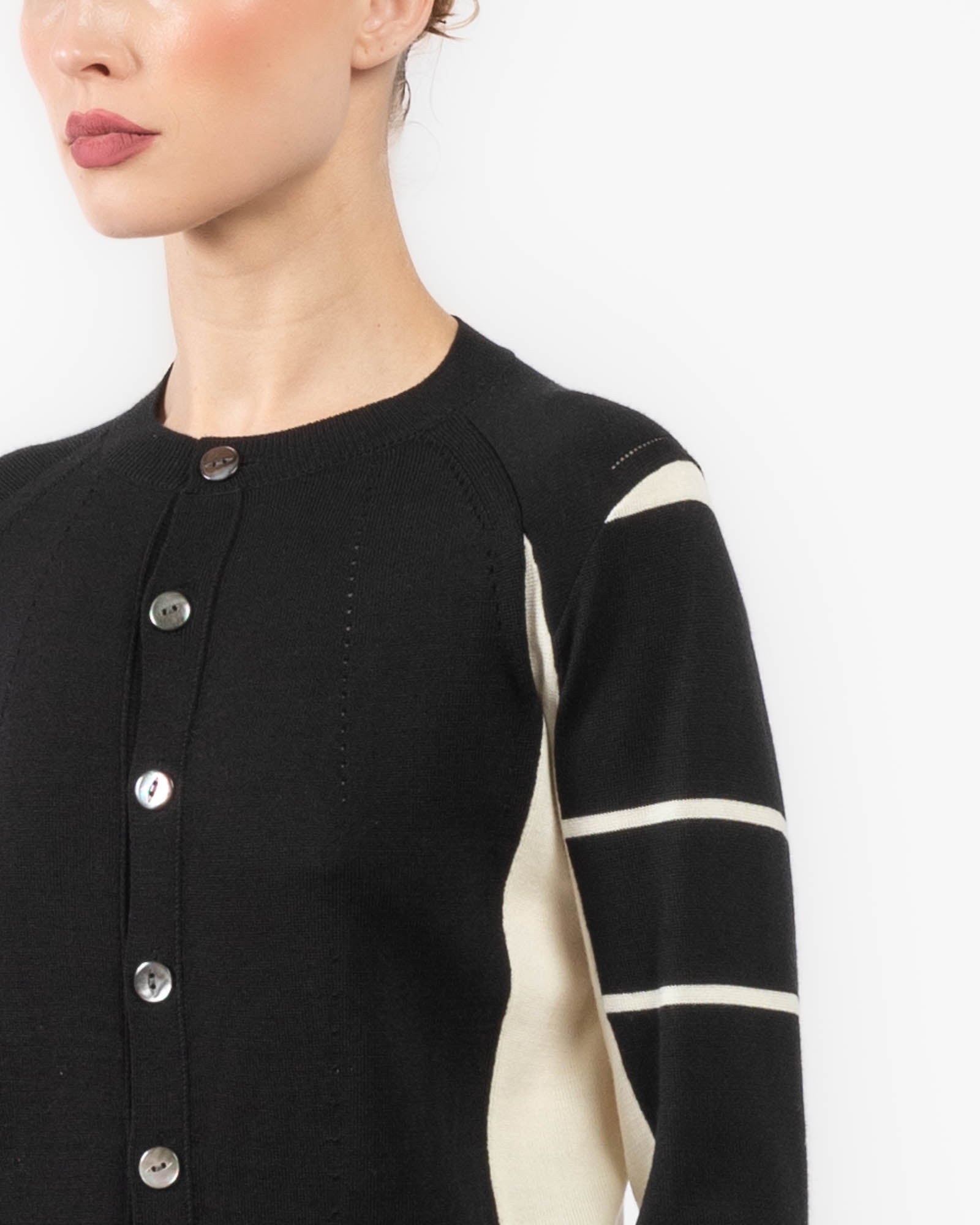 Crewneck Long Sleeve Cardigan