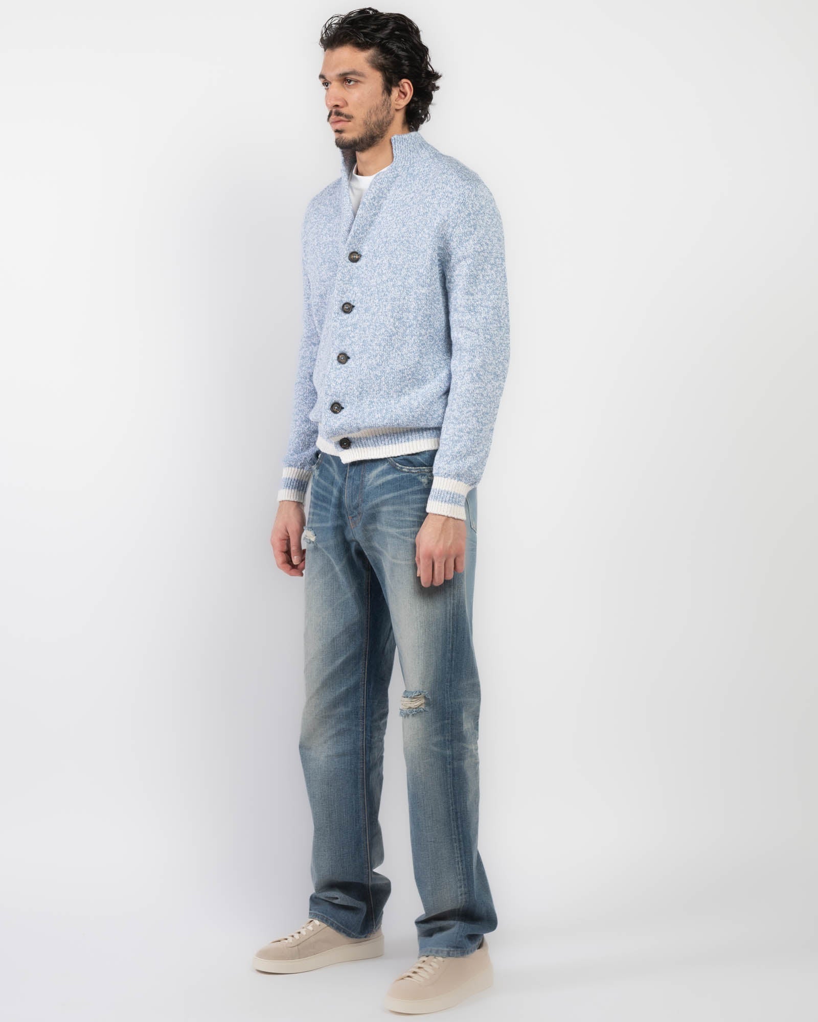 Button Cardigan Sweater