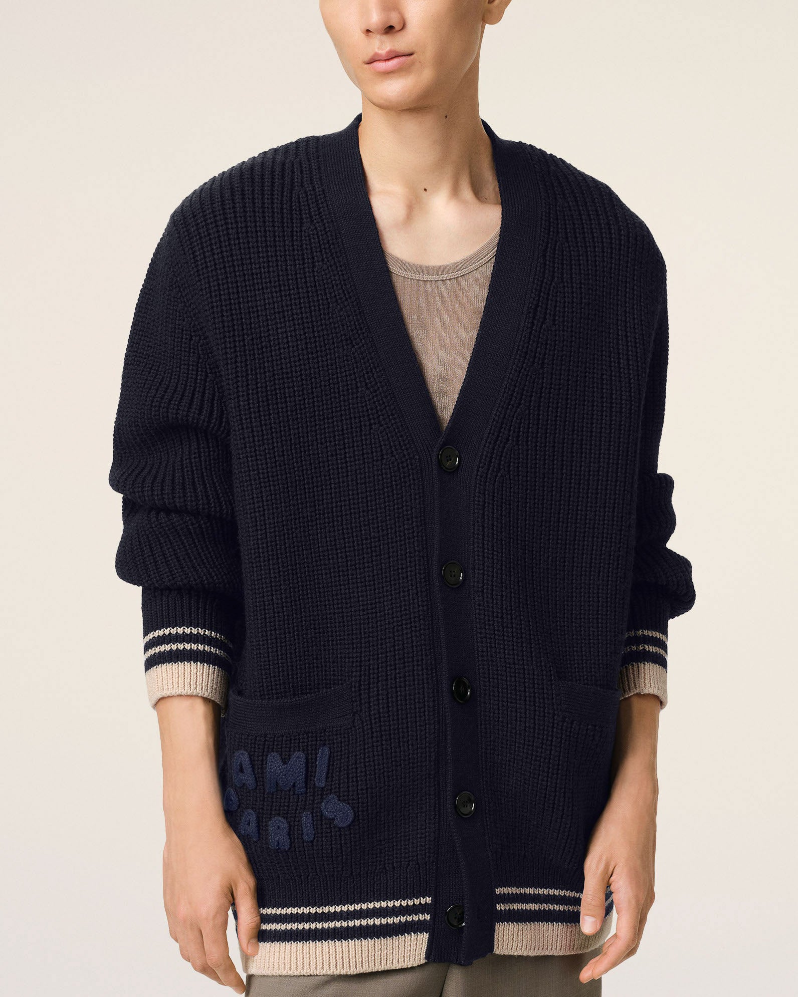 Ribbed Cardigan