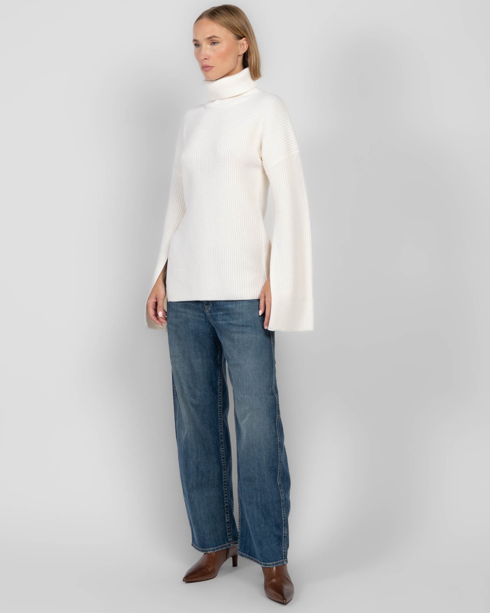 Slit Sleeve Sweater