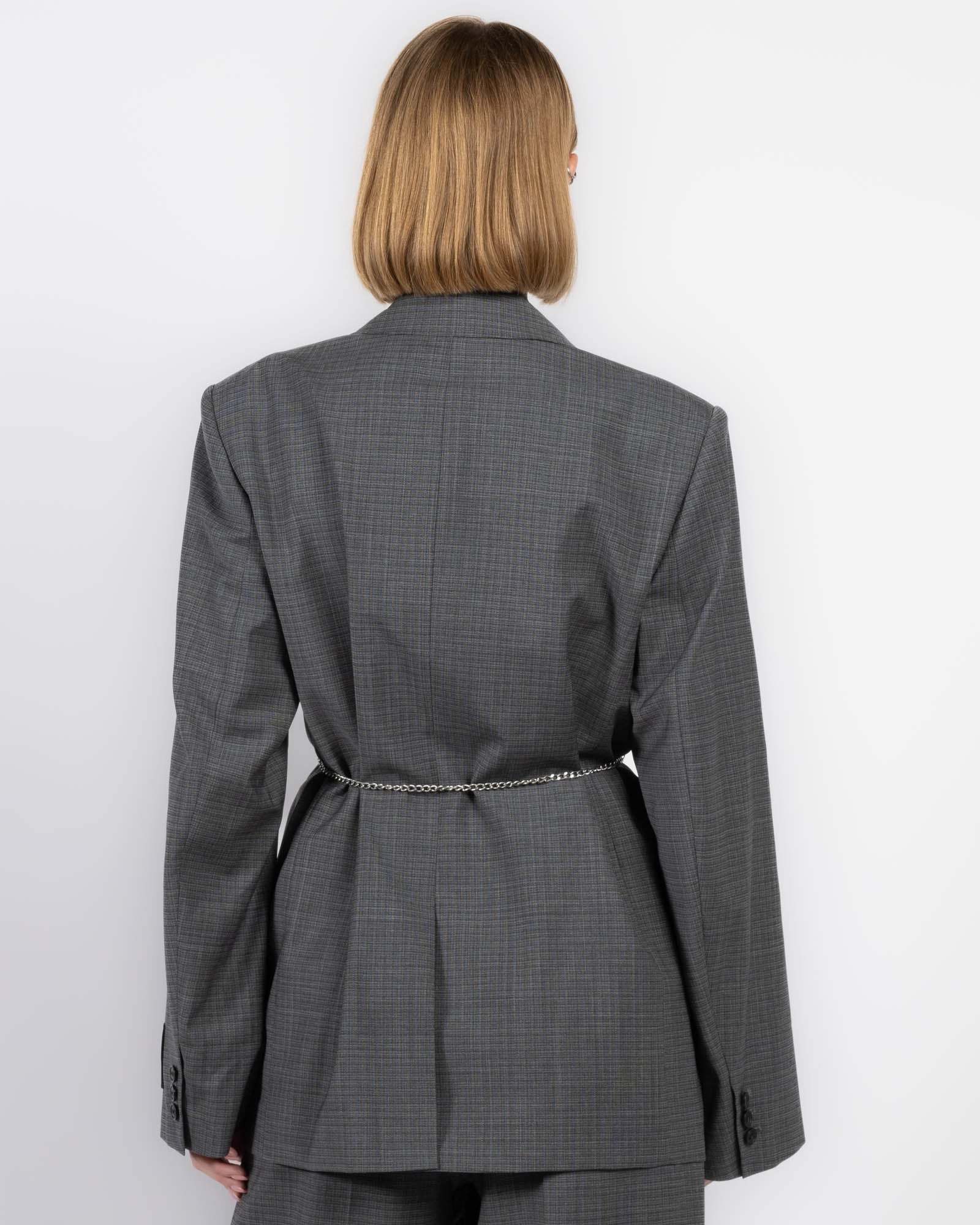 Tailored Blazer With Chain