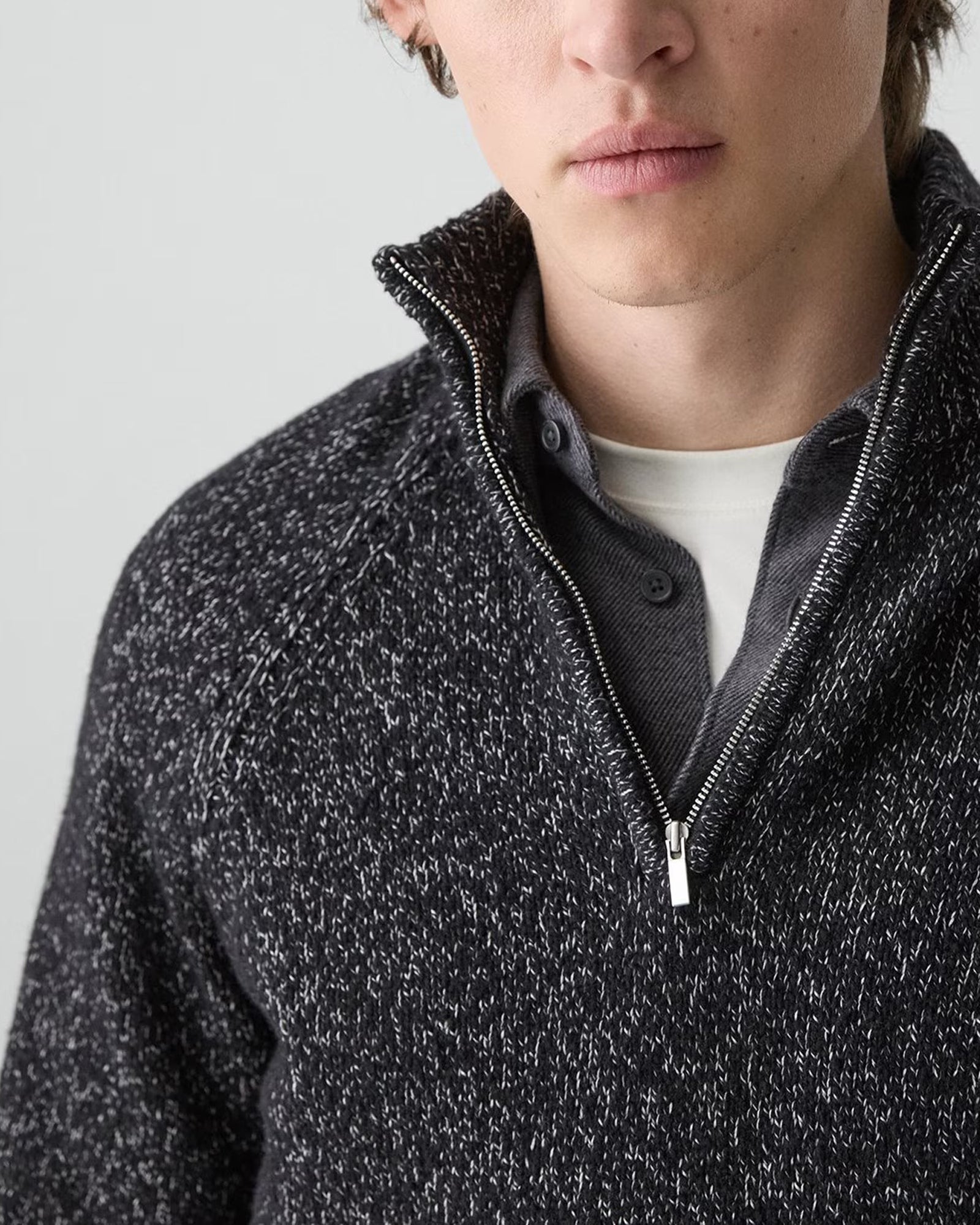 Long Sleeve Zipper Sweater