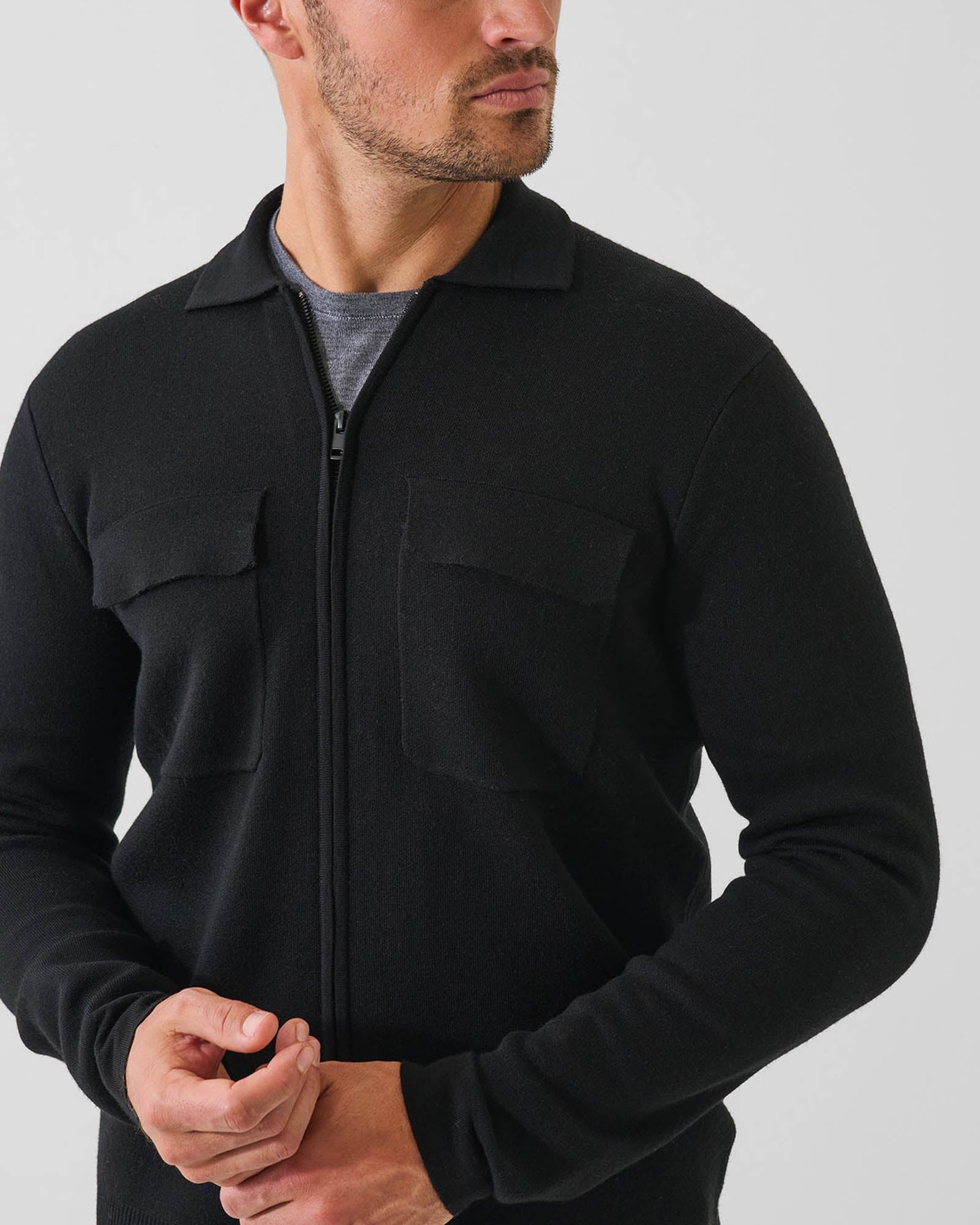 14 Gauge Double Face Zip Jacket