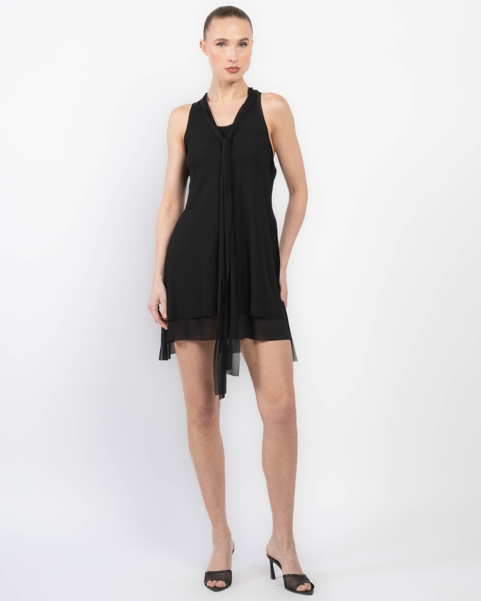Short Sheer Tank Dress