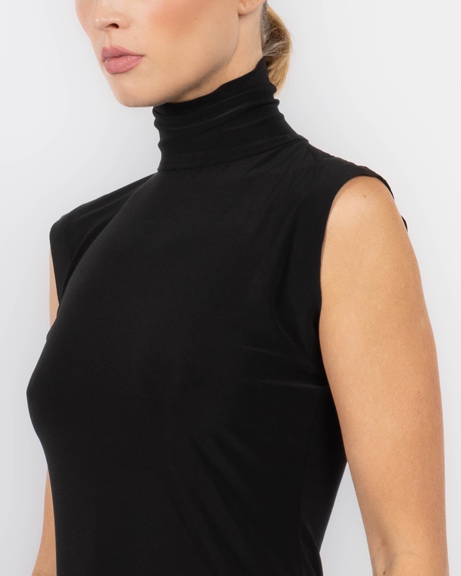 Sleeveless Turtleneck Top