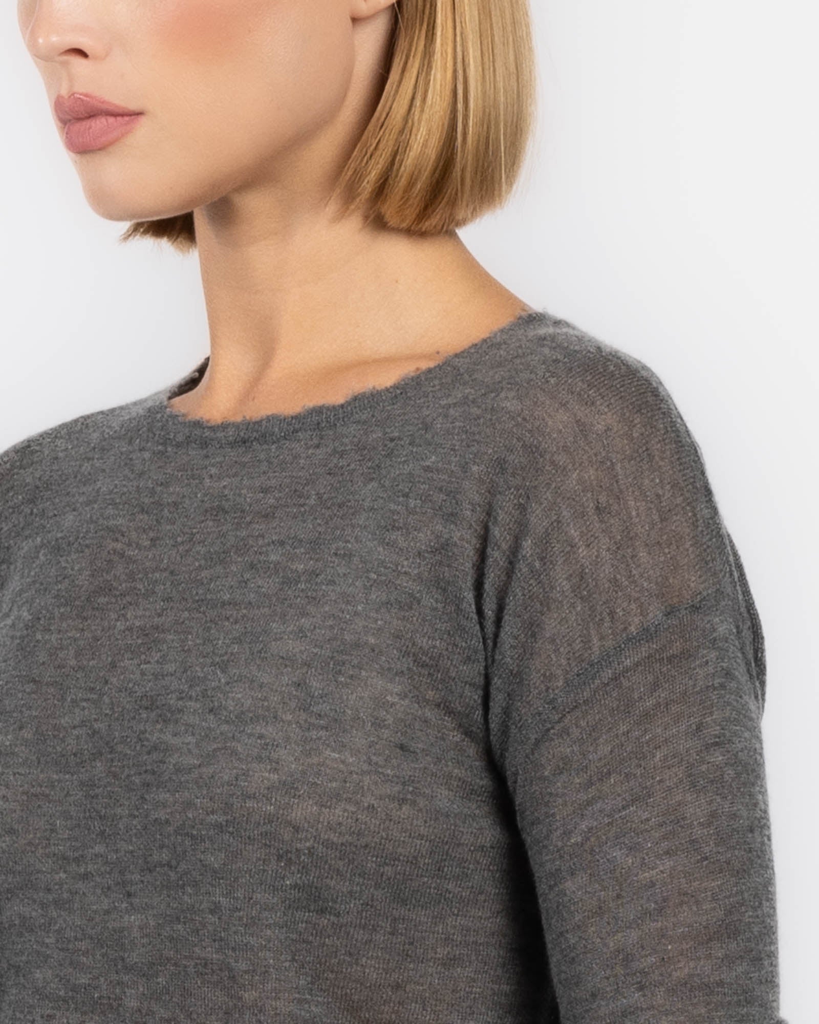 Raw Edge Crew Sweater