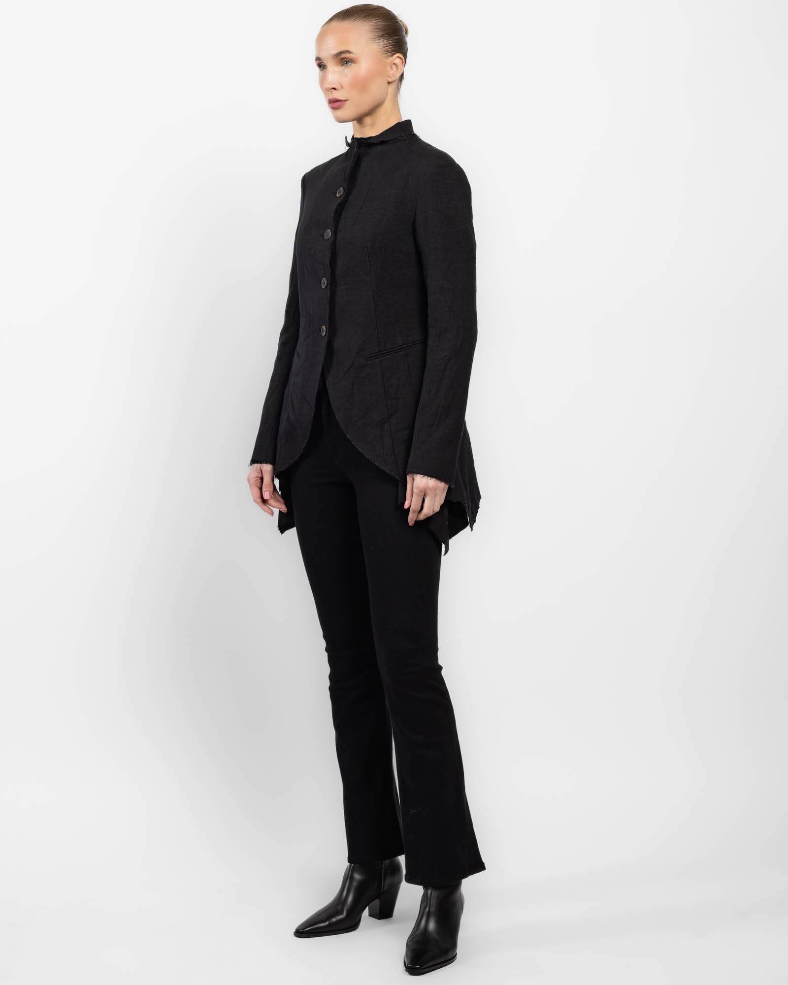 Raw-Edge Victorian Coat