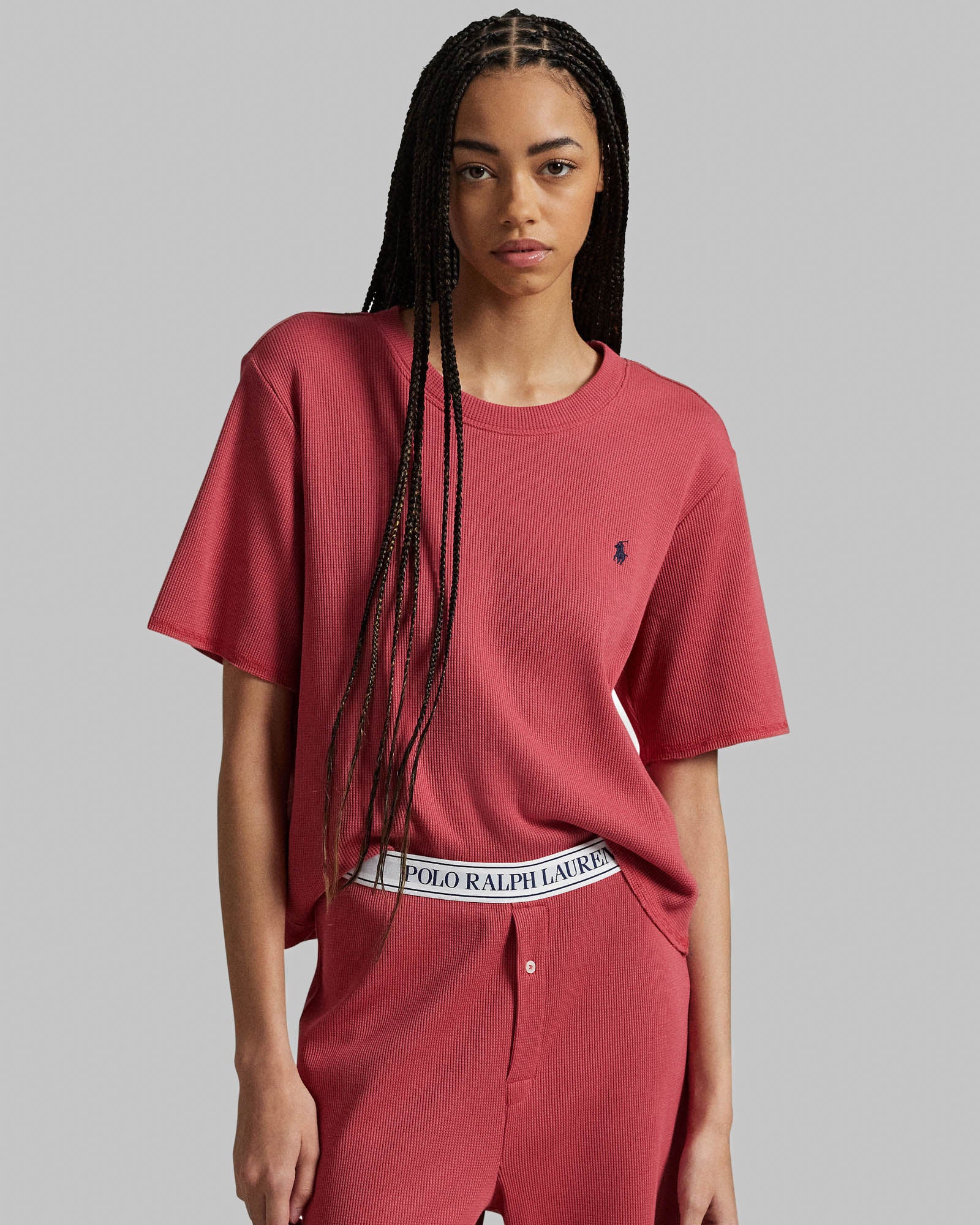 Short Sleeve Straight Pant Set