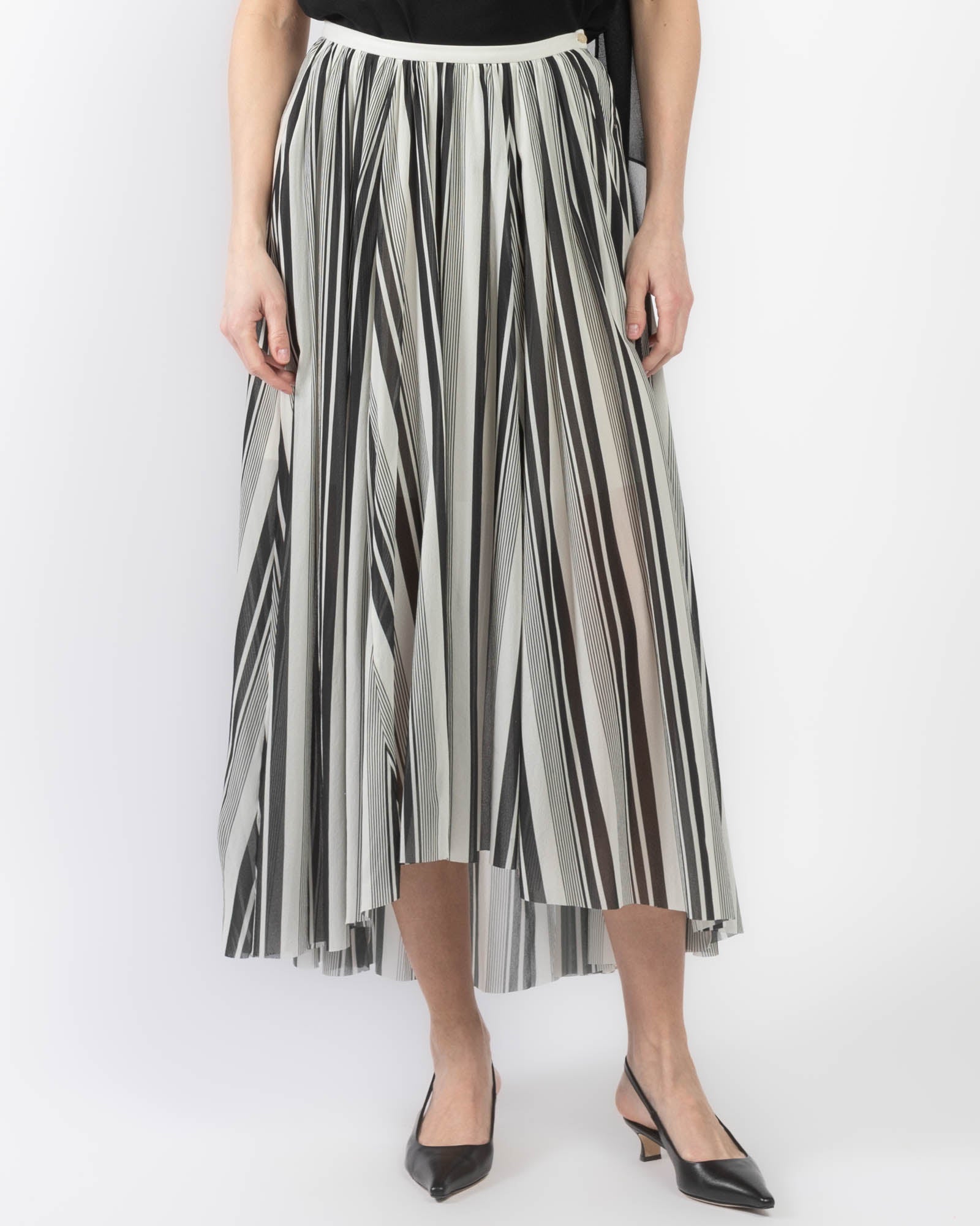 Printed Devore Skirt