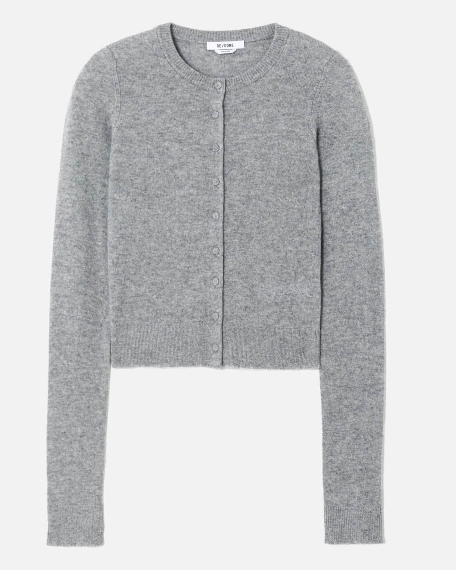 Cashmere Crew Cardigan