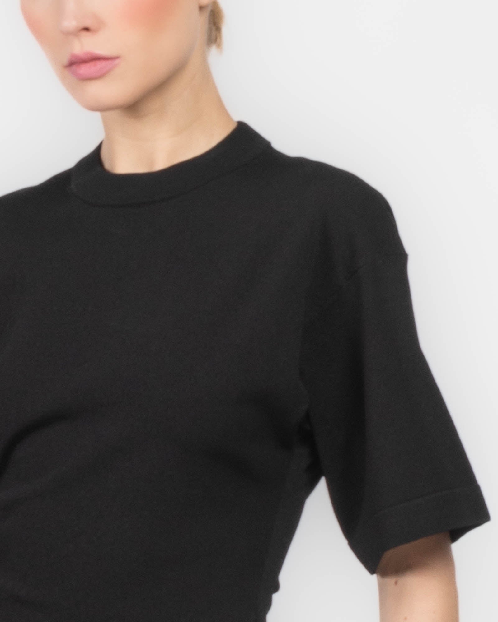 Short Sleeve Knit Blouse