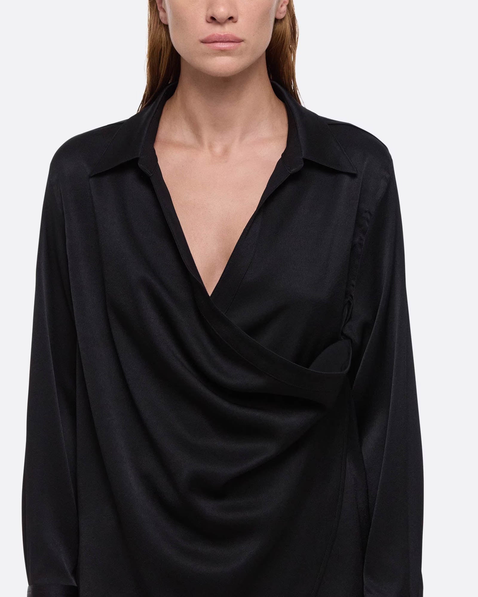 Chemise décontractée enveloppante