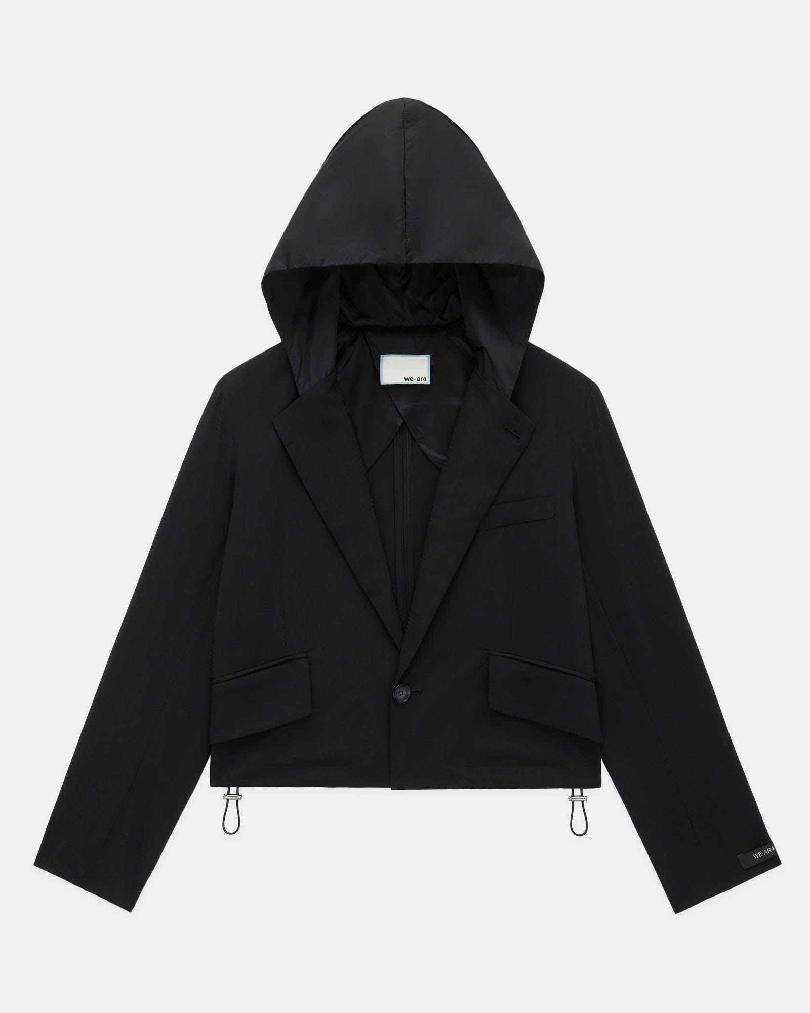 Blazer court à capuche