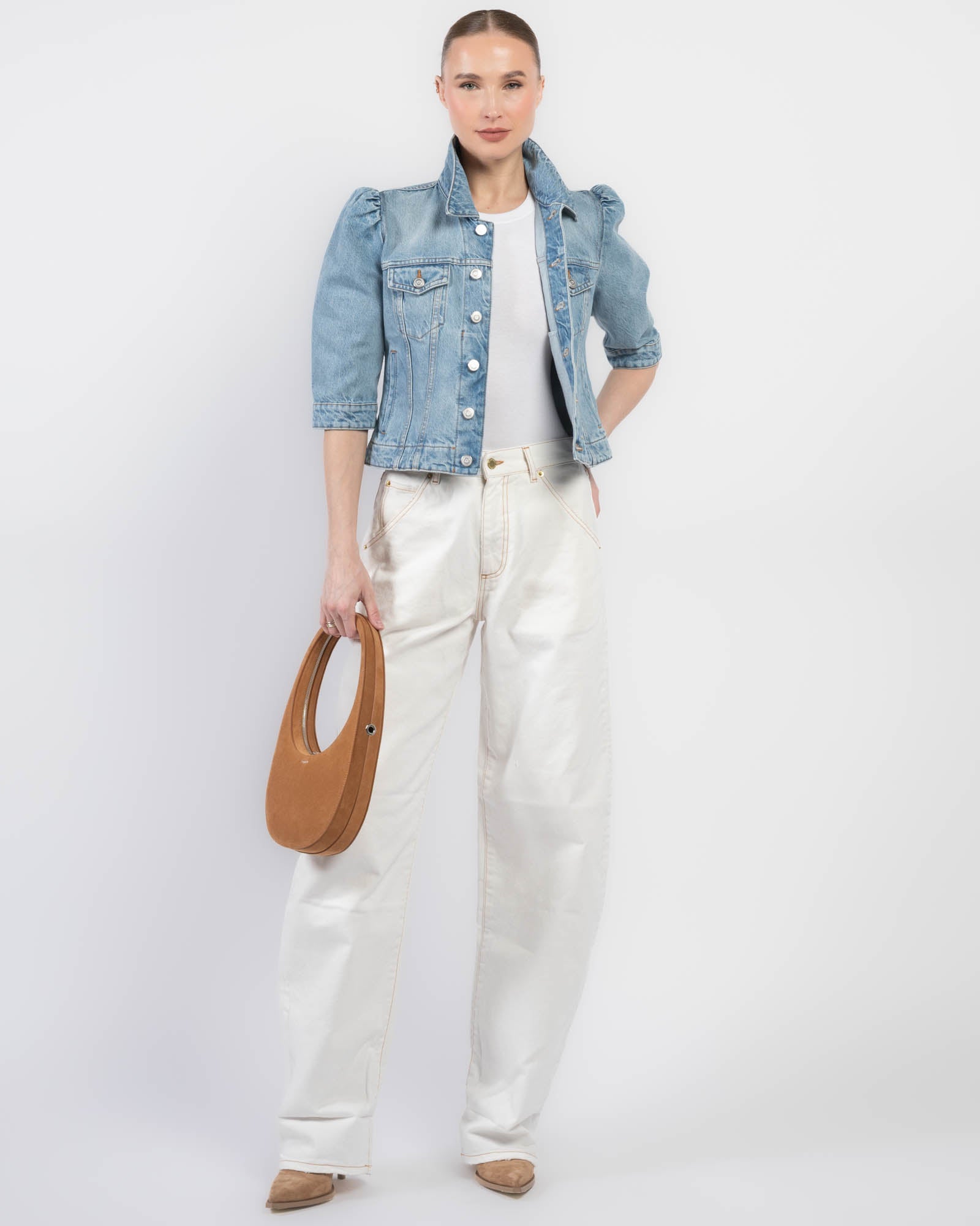 Slim Crop Denim Jacket