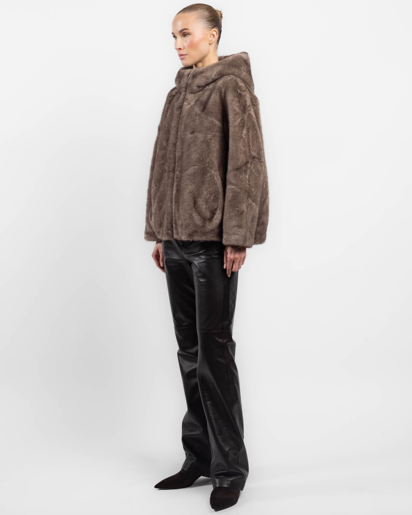 Veste en fausse fourrure