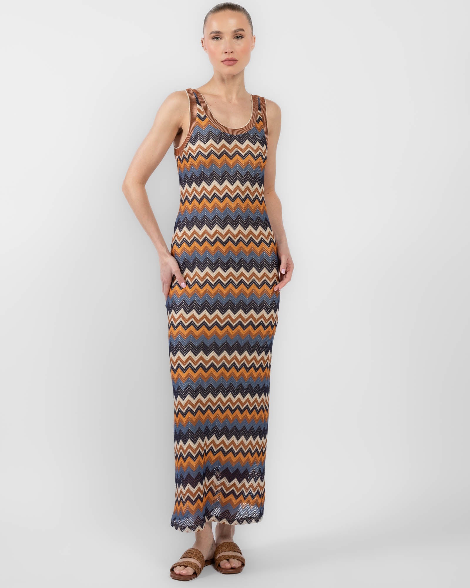 Knit Chevron Dress