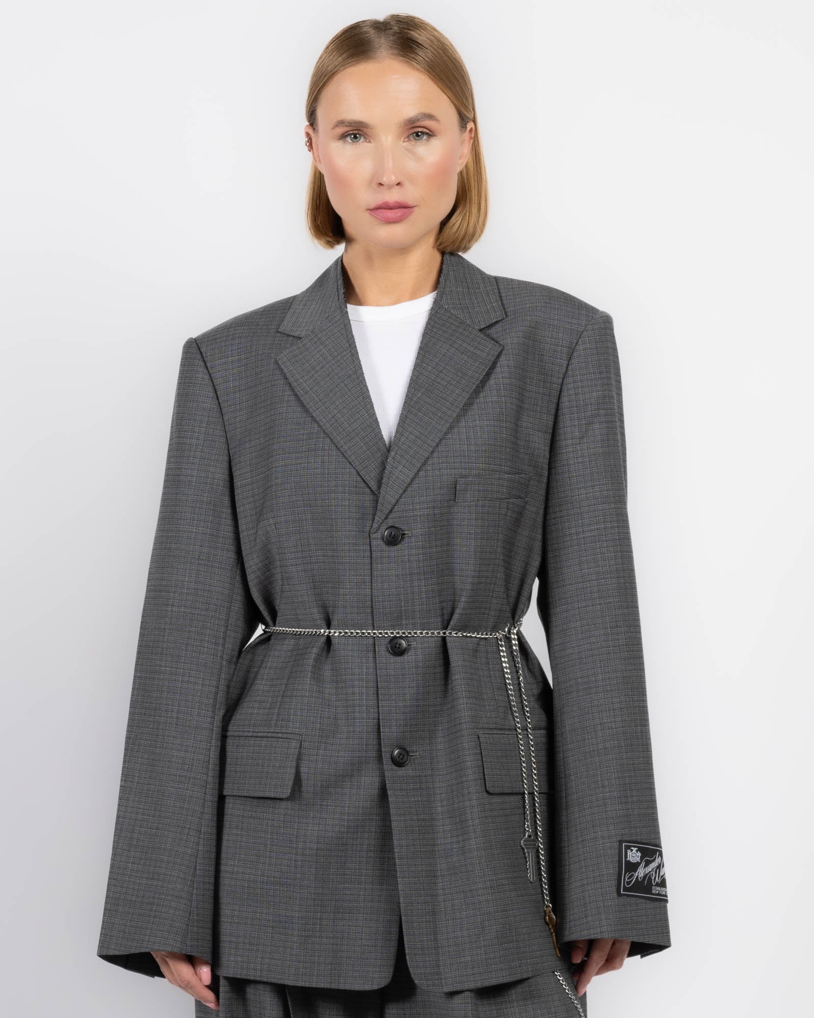 Tailored Blazer With Chain