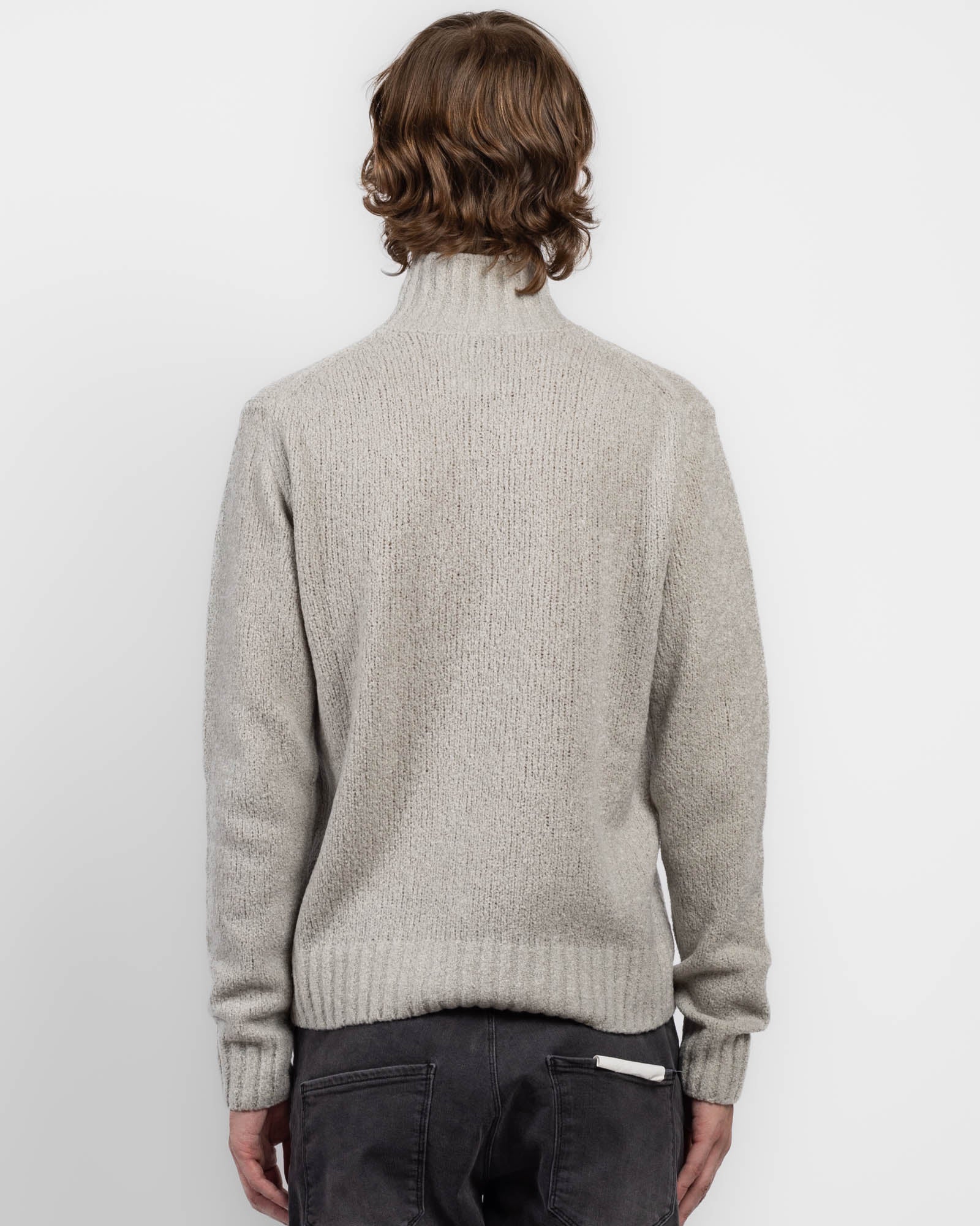 Grainy Mock Sweater