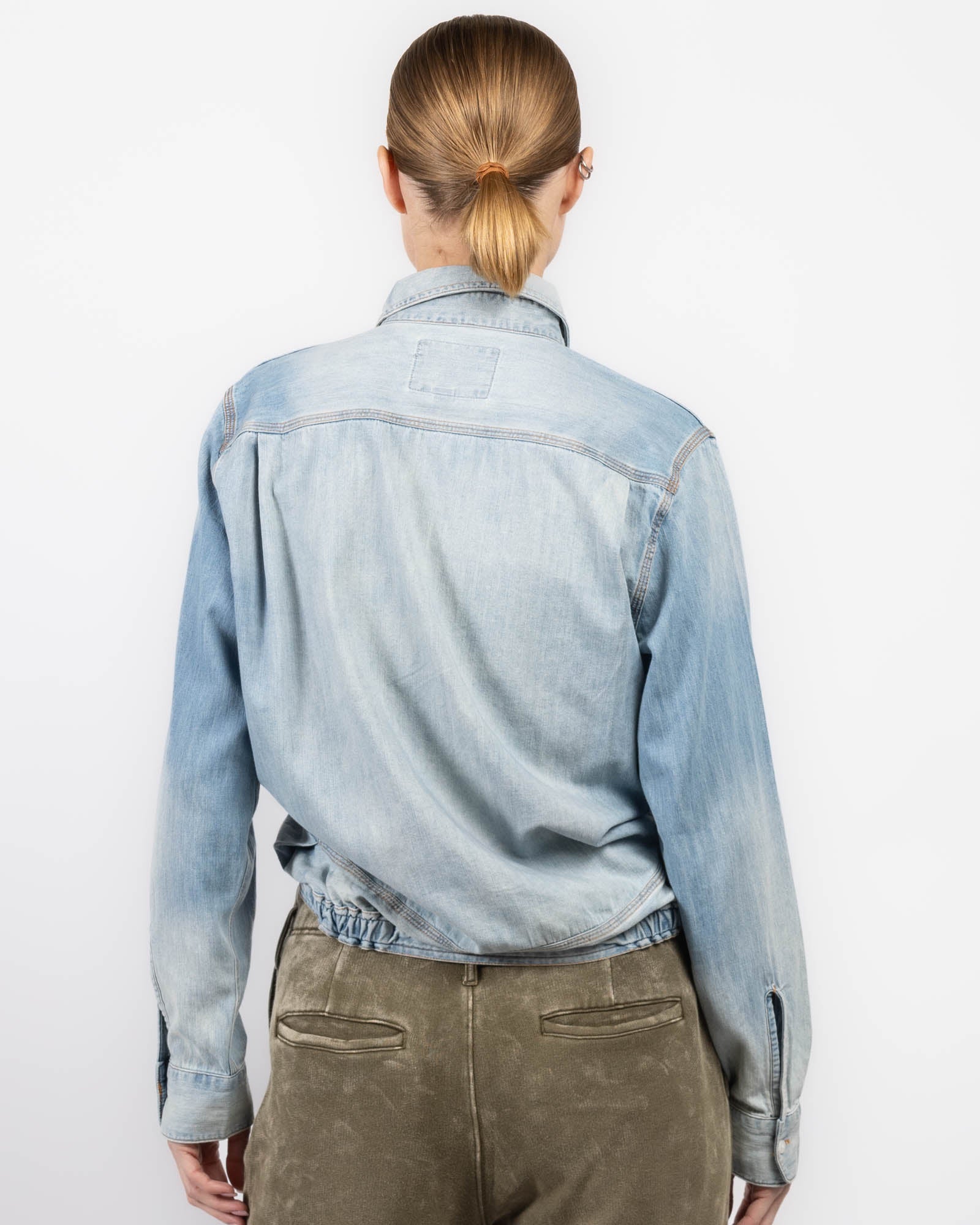 Wrap Denim Shirt