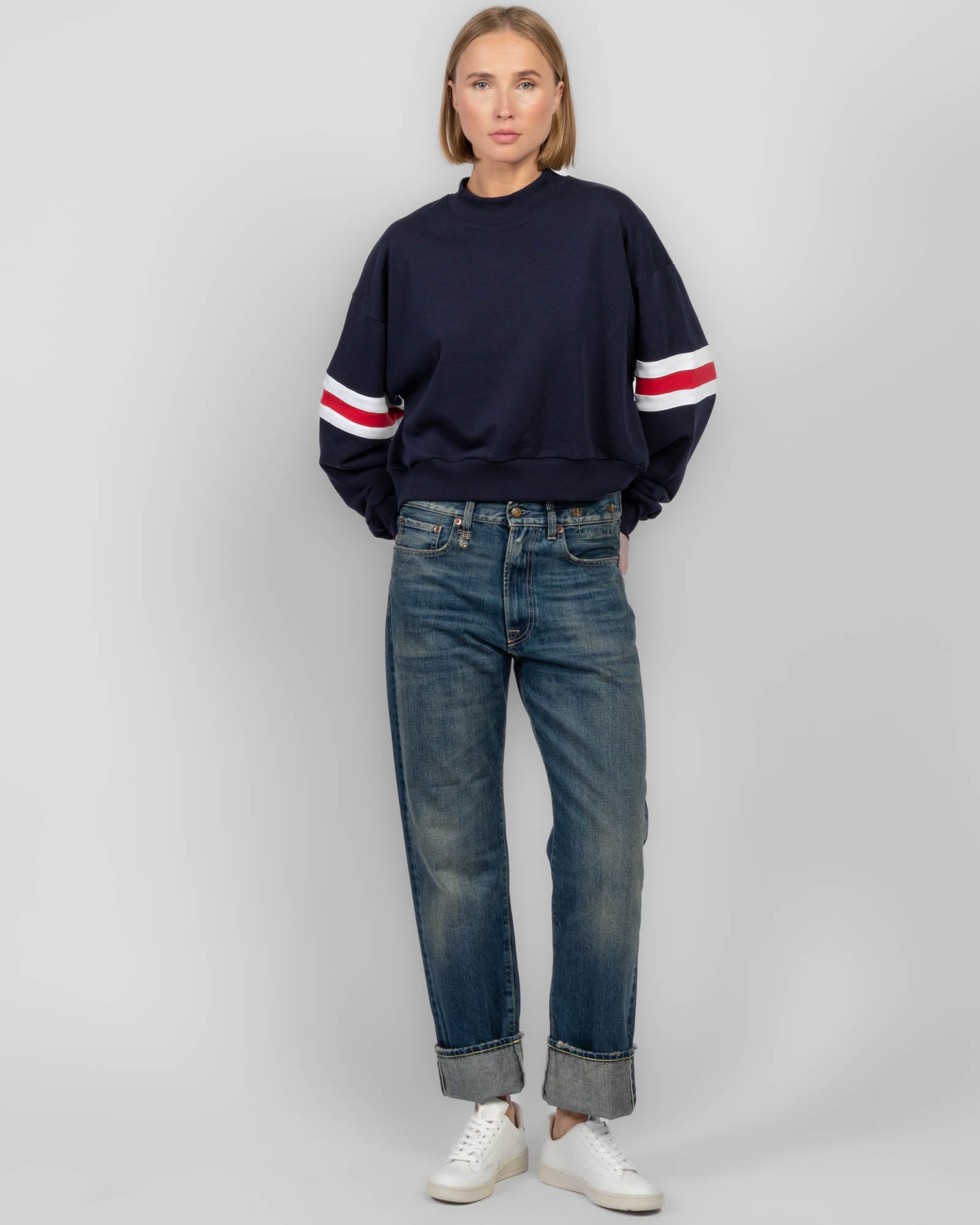 Sweat-shirt rétro ras du cou