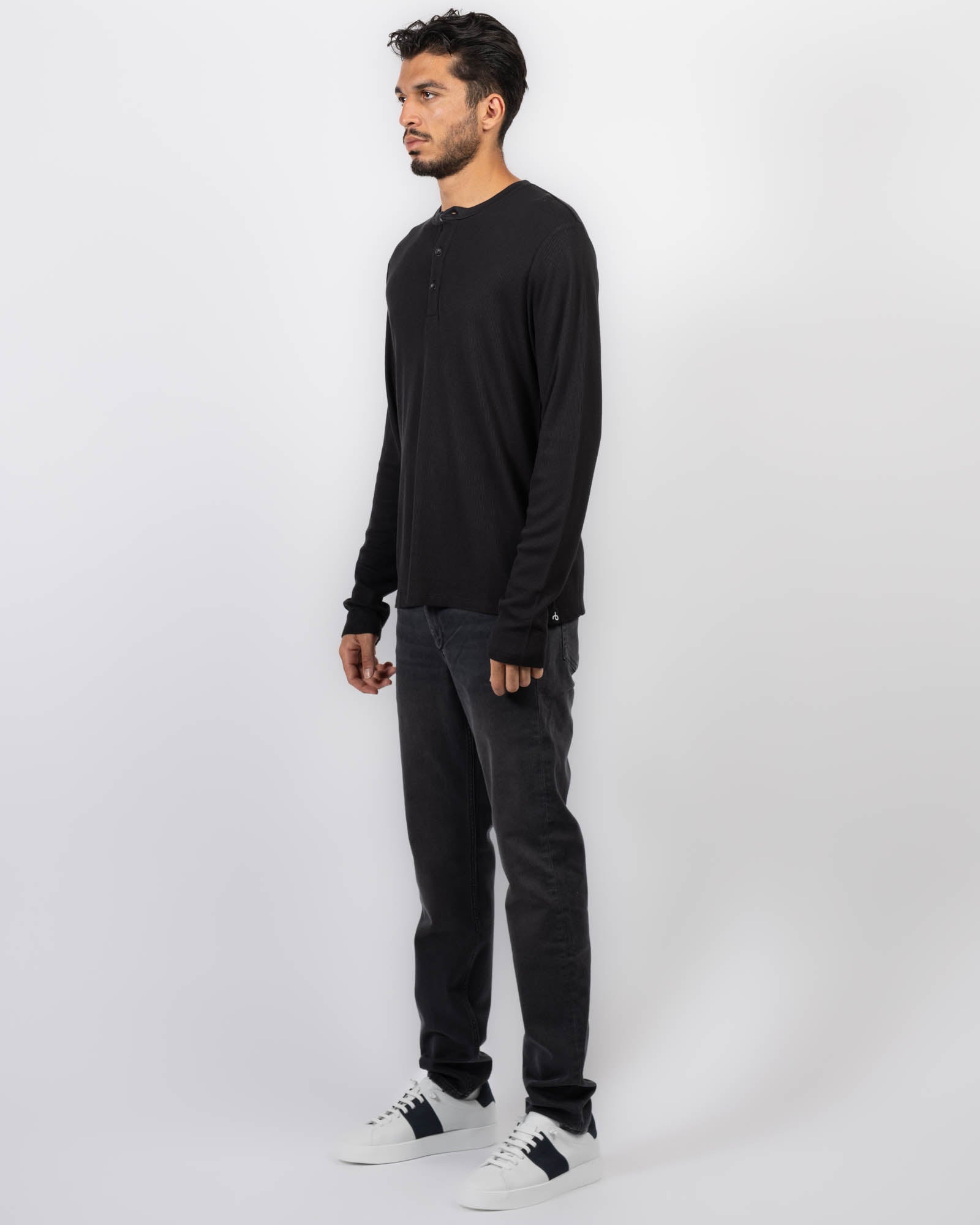 Tech Waffle Henley Top