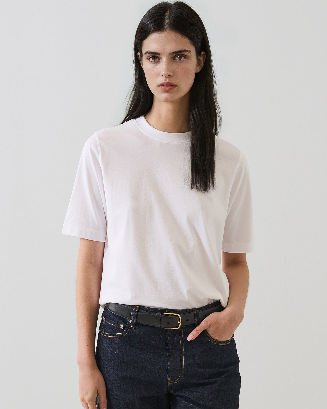 Short Sleeve Mercerized Relaxed Tee