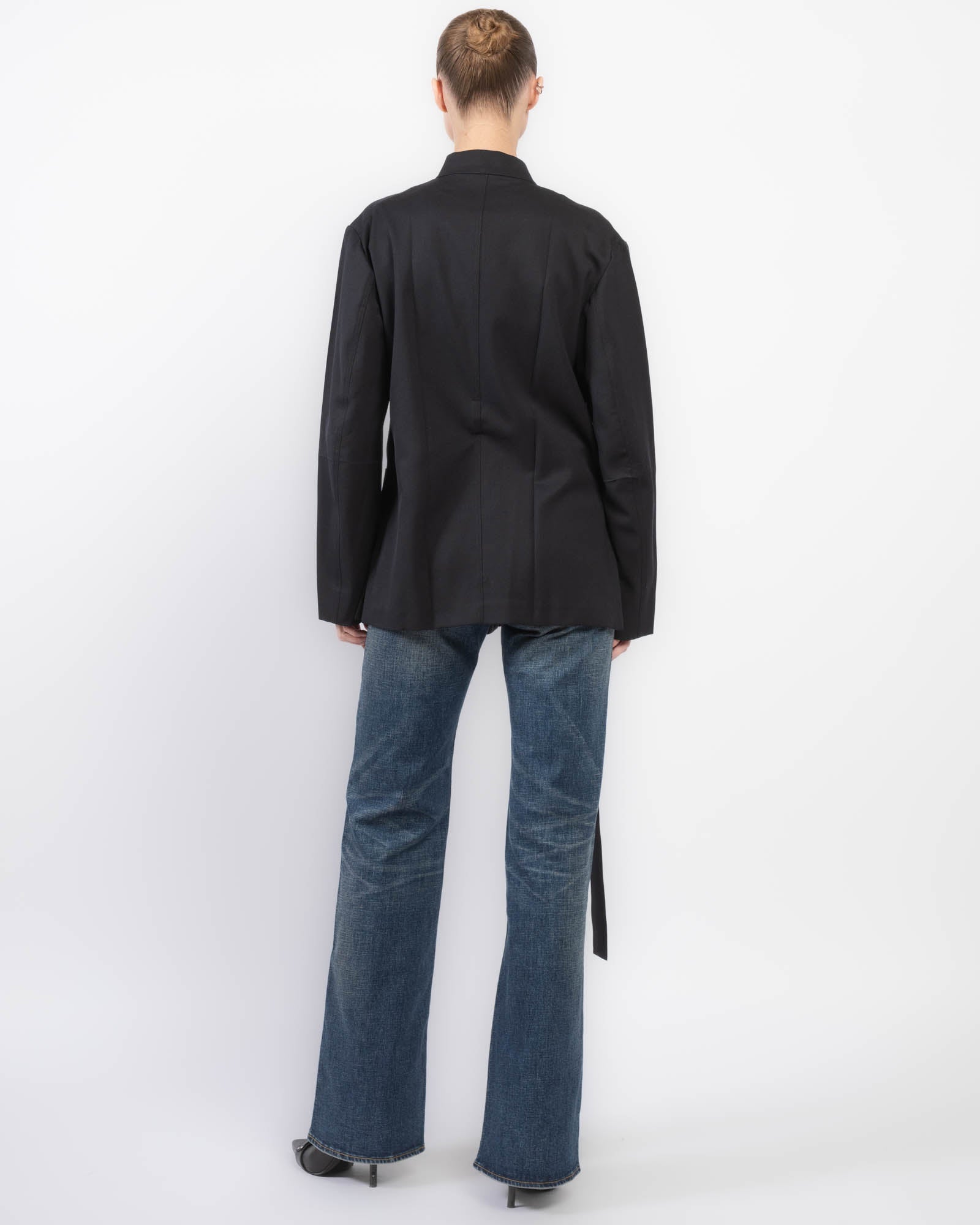 No Lapel Origami Jacket
