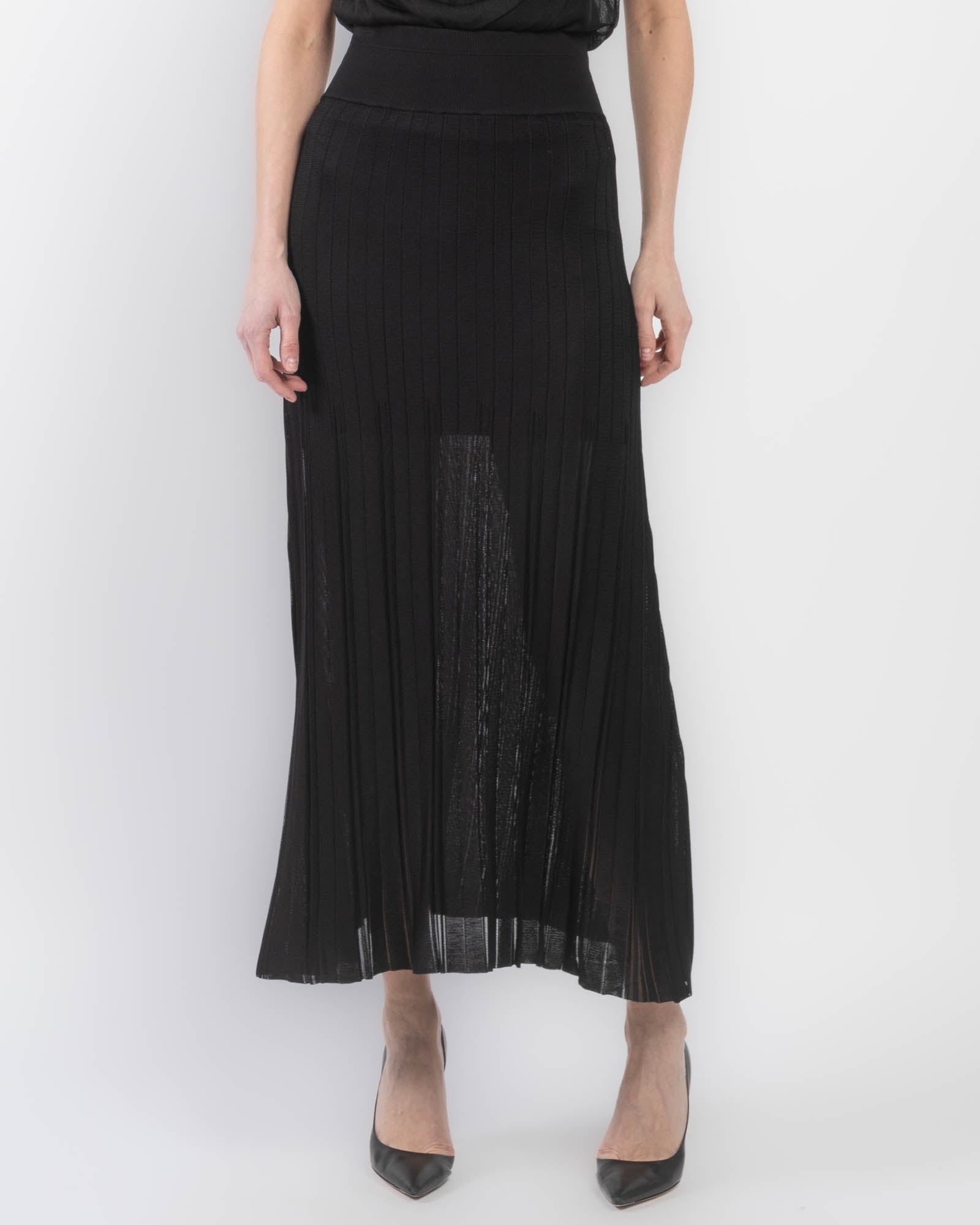 Variegated Pleat Skirt