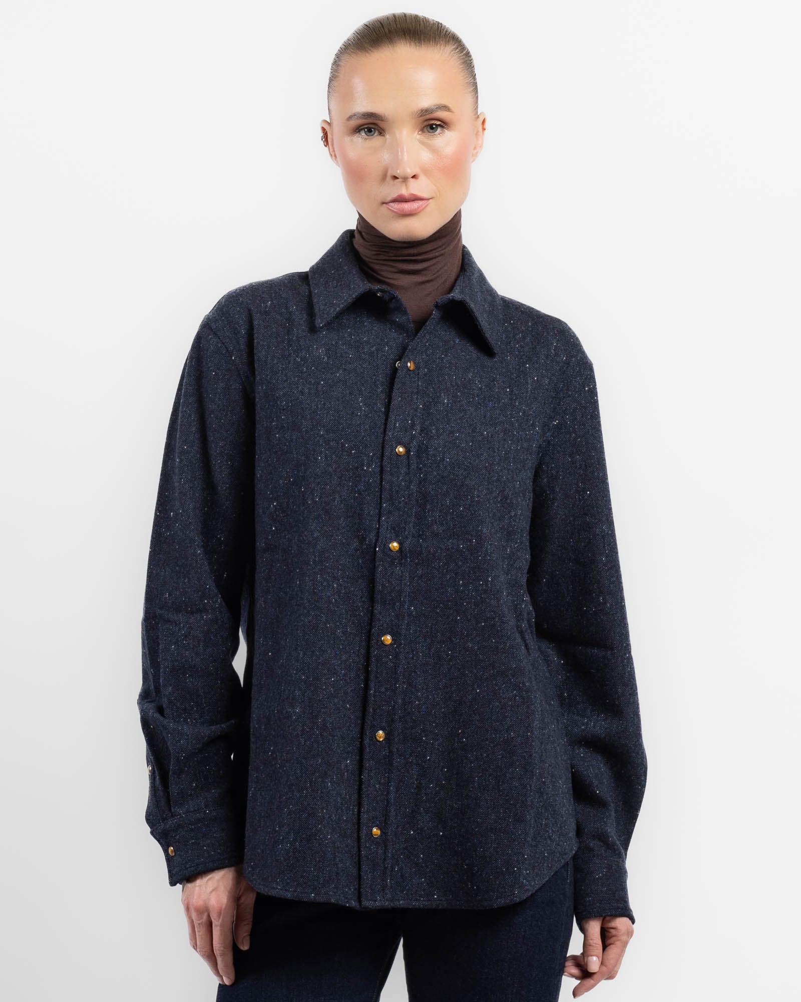 Chemise Donegal de minuit