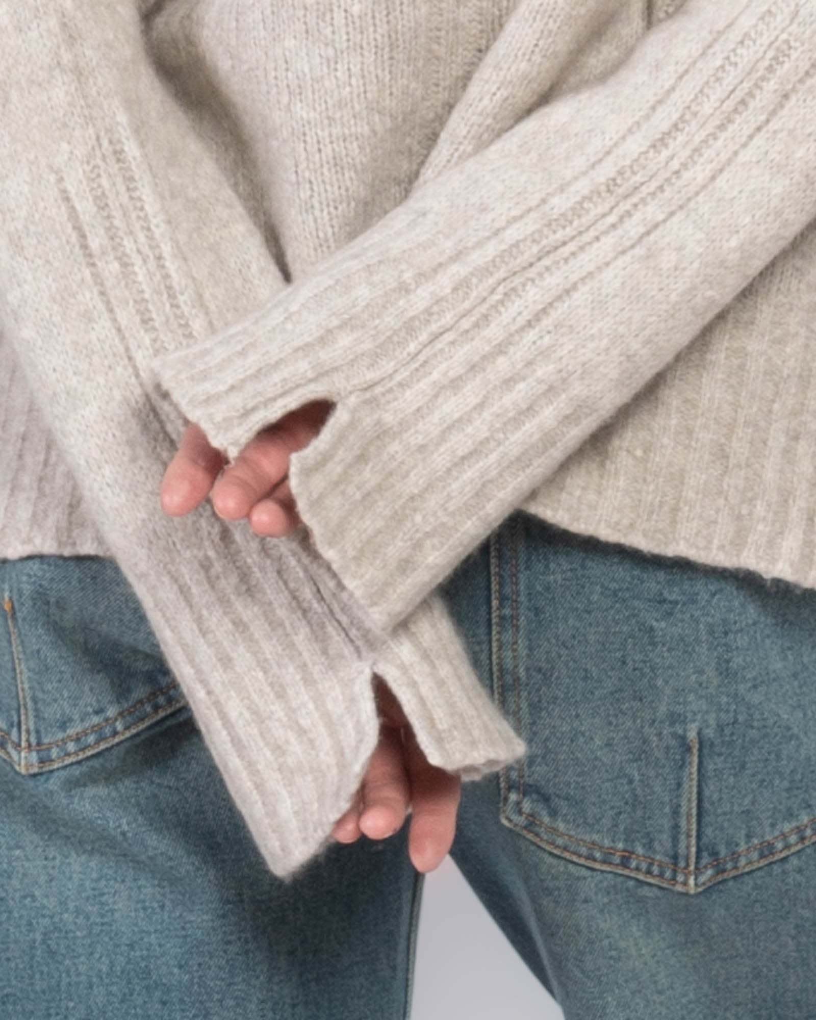 Pull à col cheminée