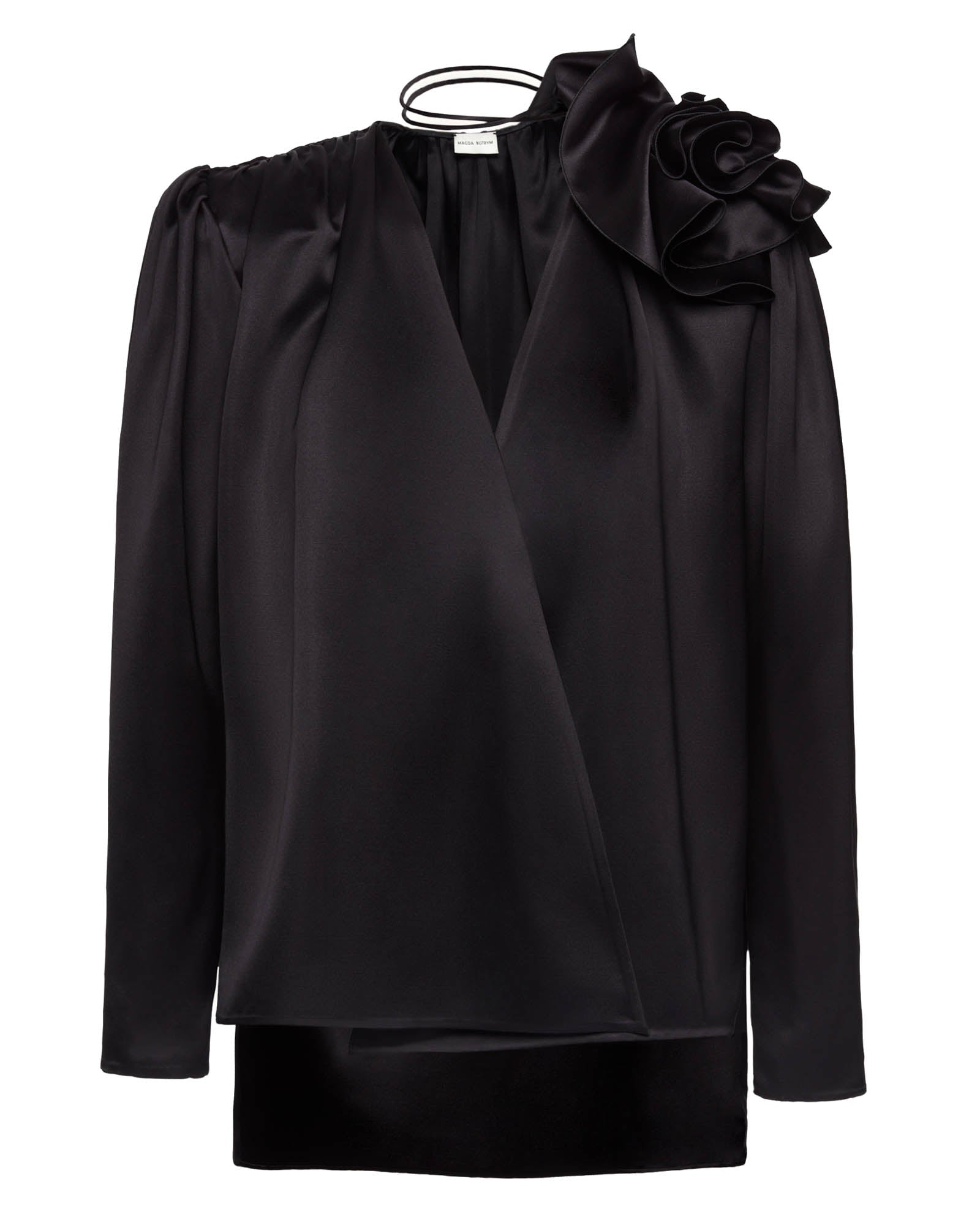 Chemisier à fleurs froncées