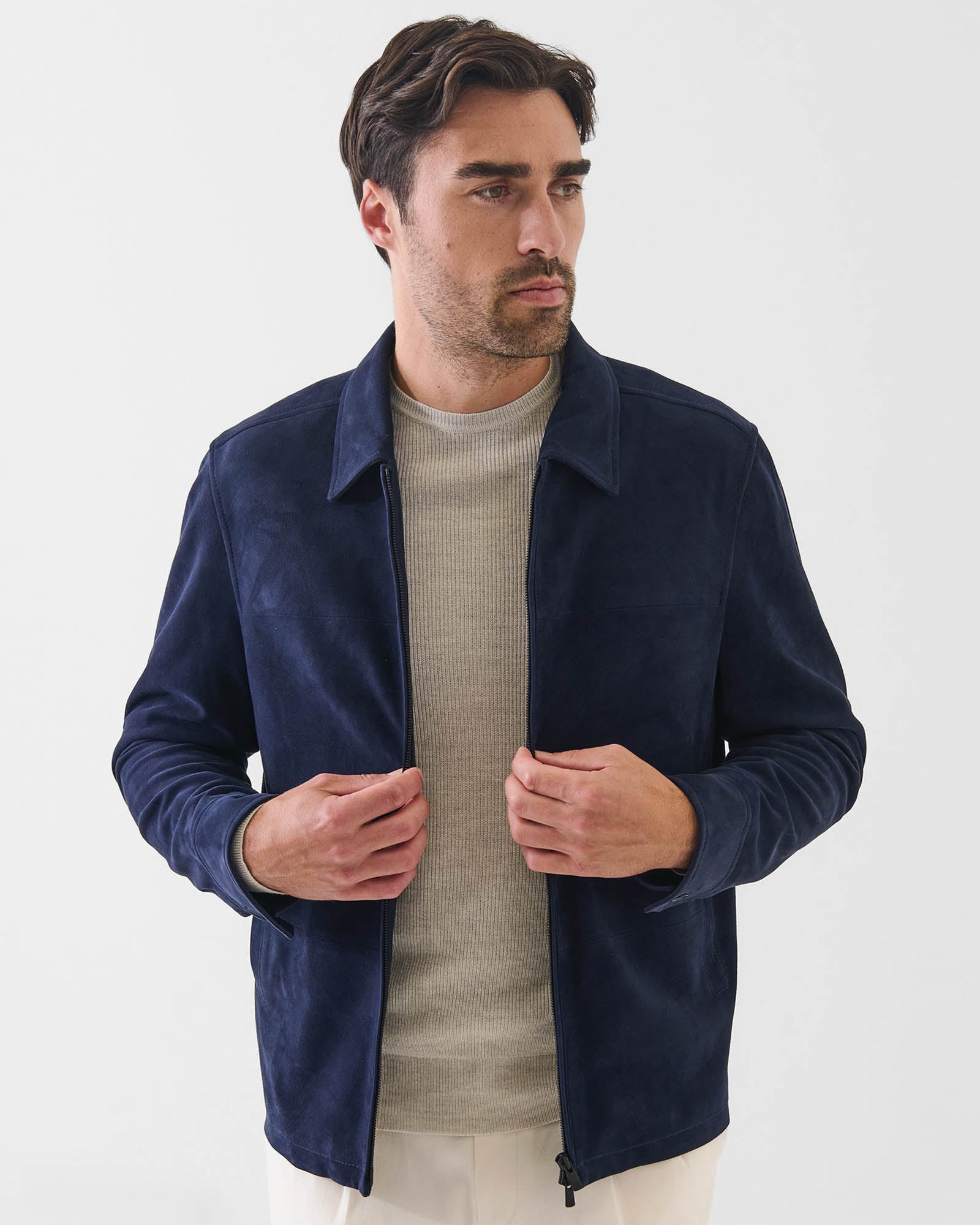 Suede Zip Jacket