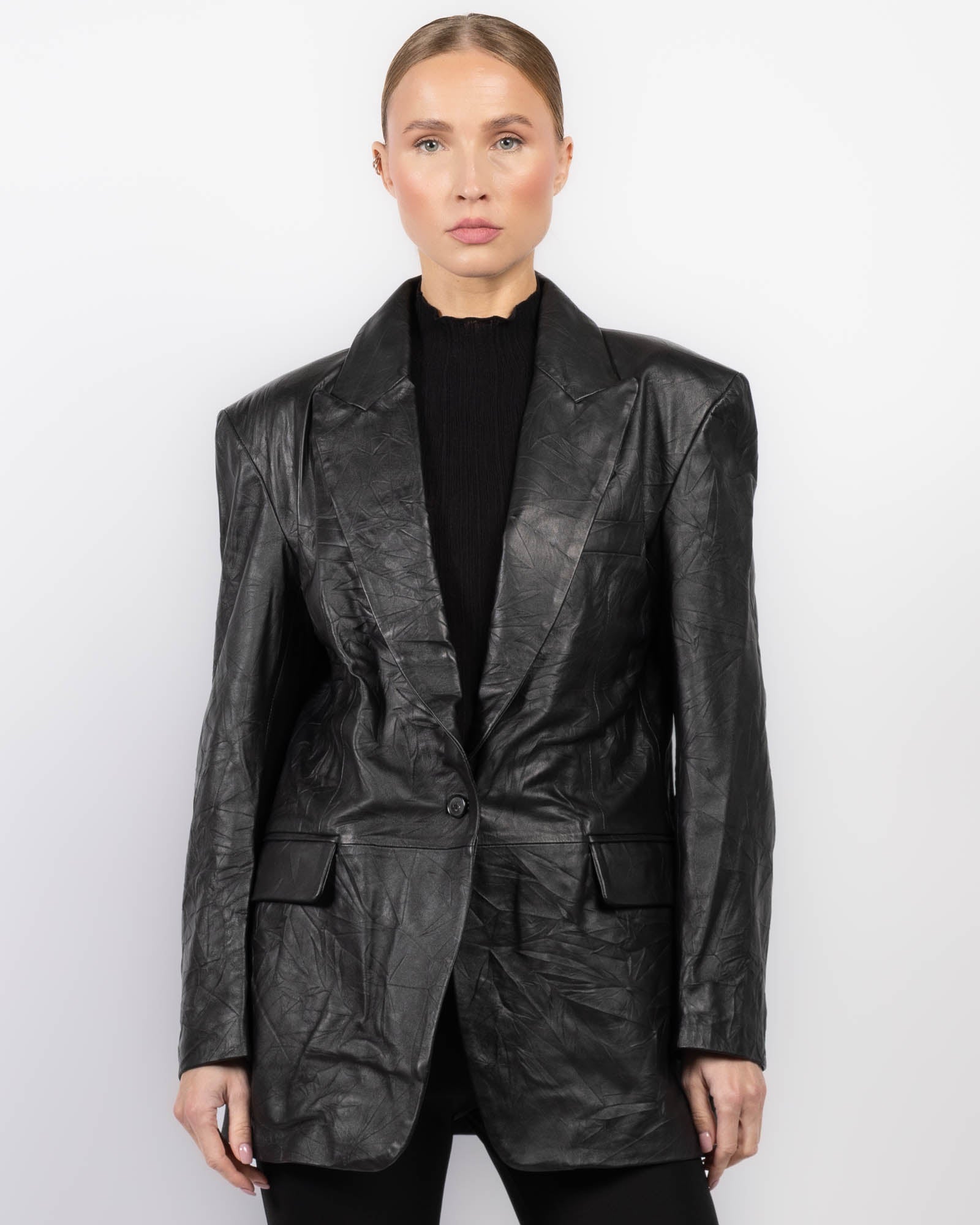 ISABEL BENENATO Tailored Leather Jacket