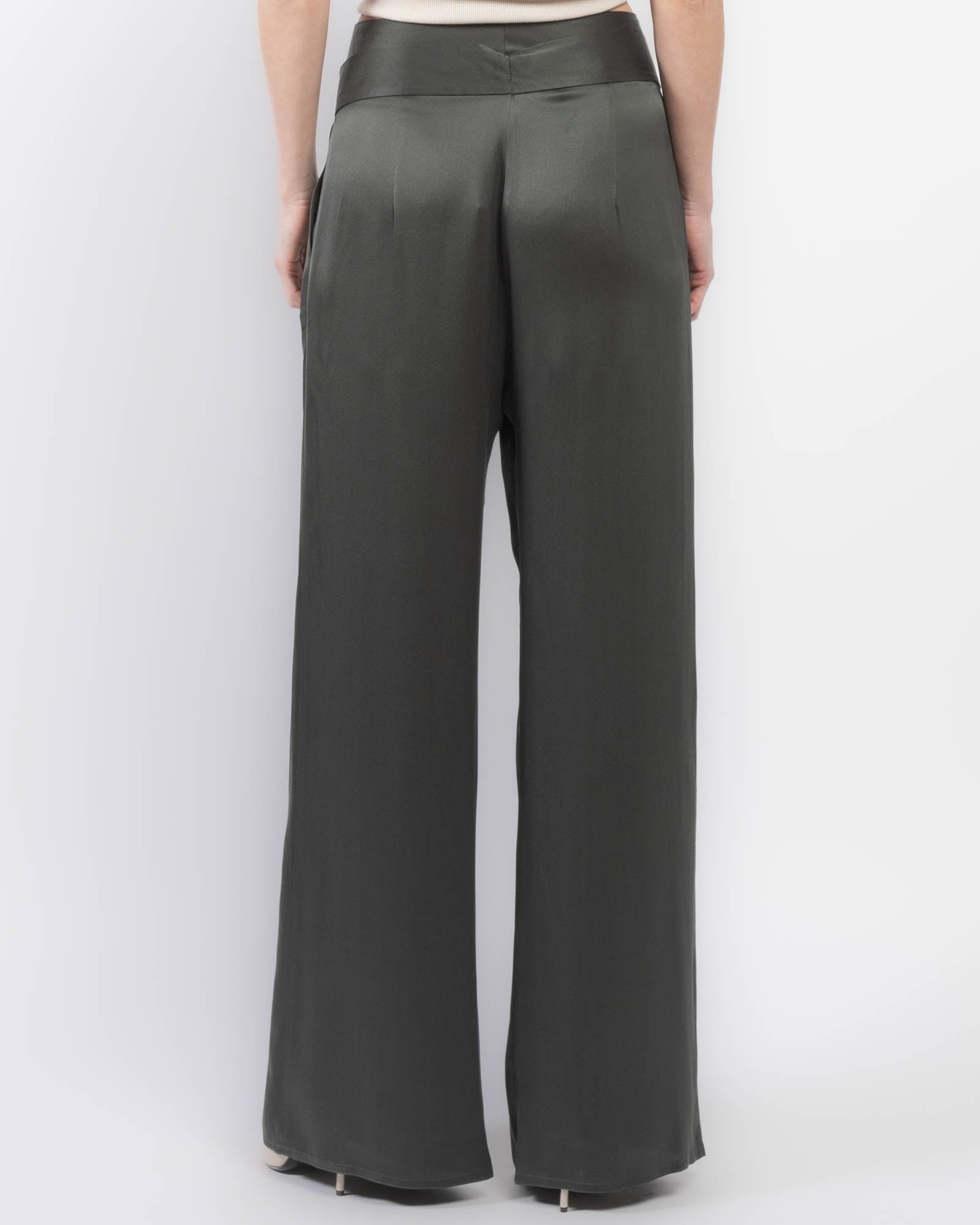 Wide Leg Pants With Belt